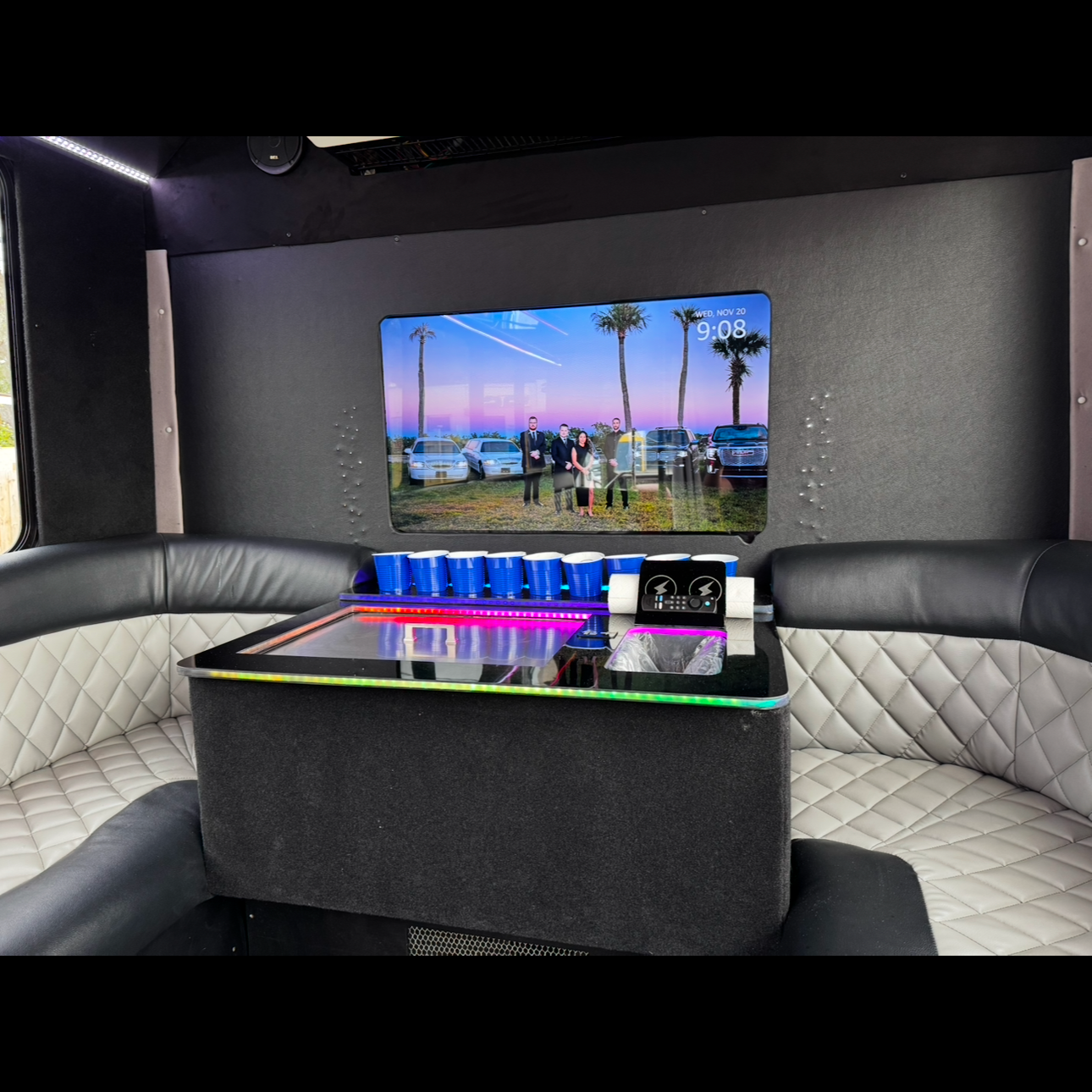 Party bus bar area