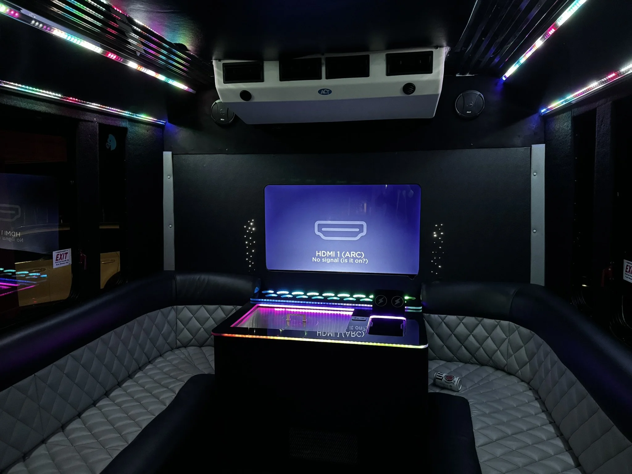 party bus interior