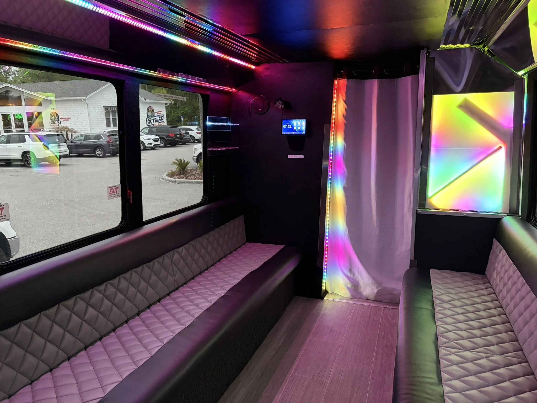 party bus interior