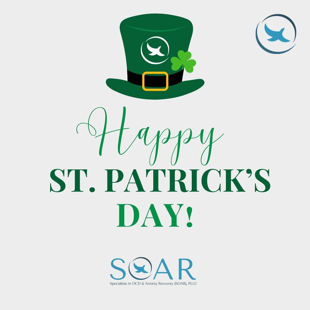 Happy St. Patrick's Day from the SOAR team! ☘️

#mentalhealth #mentalhealthawareness #ocd #ocdawareness #ocdspecialists #therapy #specialists