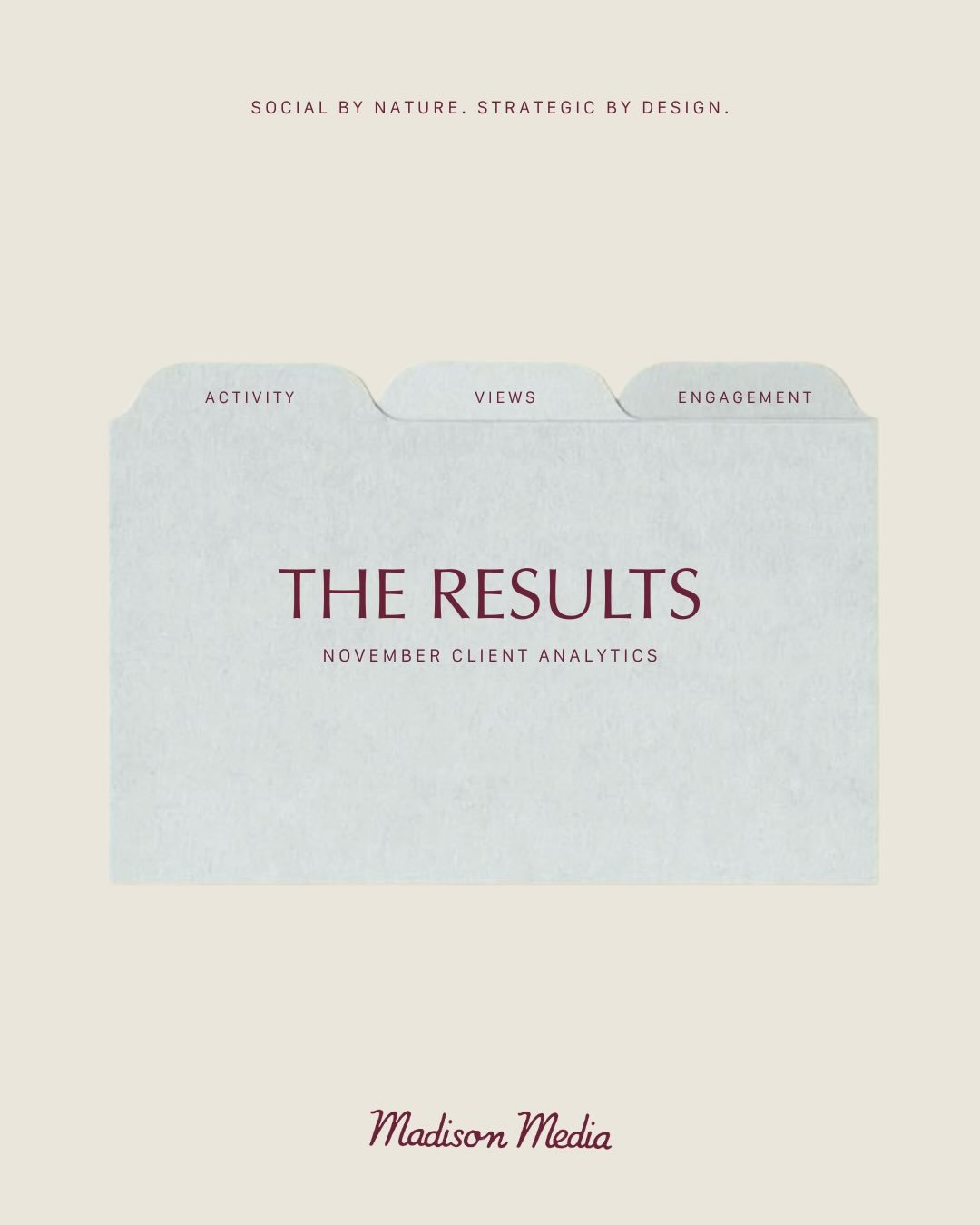 November analytics are in and the story they tell matters 👇🏼 

It&rsquo;s easy to get caught up in the wrong numbers. If your goal is website clicks but you&rsquo;re stressed about follower growth, you&rsquo;re missing the mark. KPIs exist to keep 