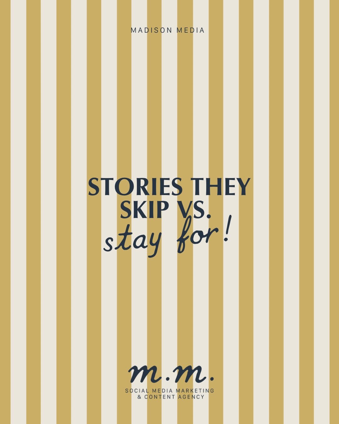 Stories they skip vs. stay for pt. 2 💌 

First of all, thank you SO much for the love on pt. 1 of this series- I&rsquo;m so excited to have so many new faces here!

My first post in this series gained me over 1,000 followers, but want to know when t