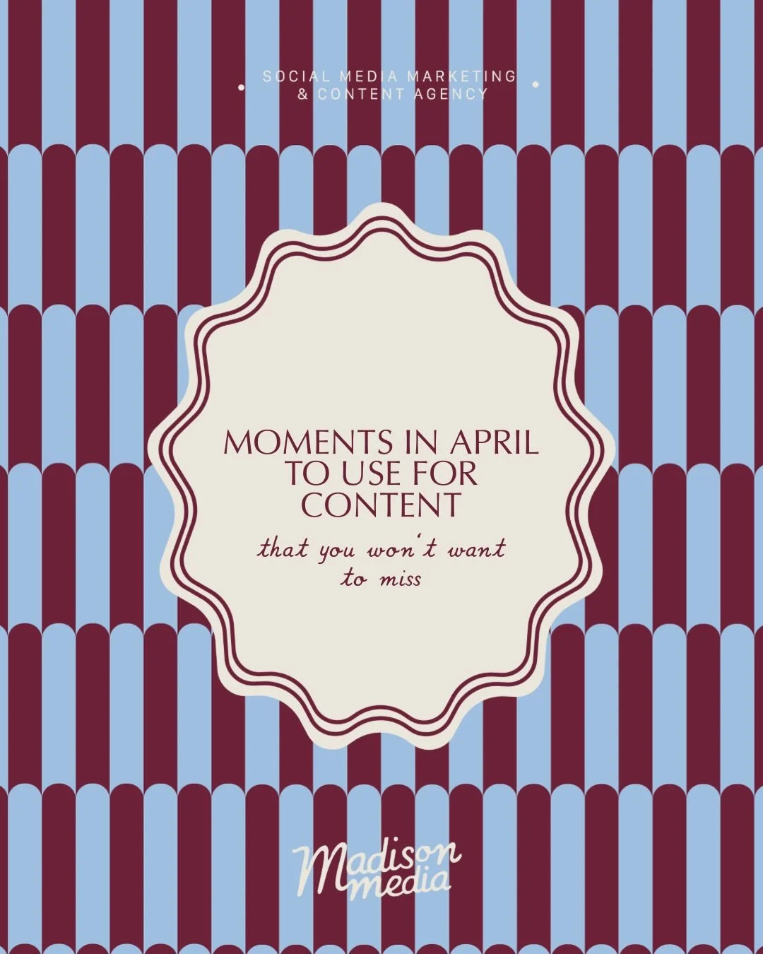 Why is this important, you ask?👀 Because the goal isn&rsquo;t to just keep up with trends, it&rsquo;s to LEAD them! 

I can always tell which brands planned for the month vs the ones that are scrambling to catch up. 

Staying aware of what people ar