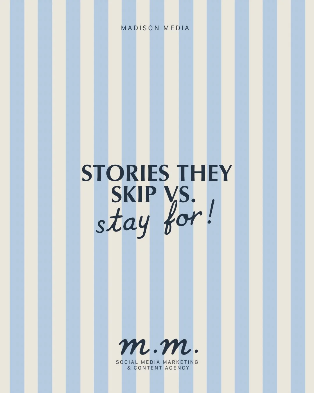 Stories they skip vs. stay for⭐️ which one are you adapting to your content this week?👀