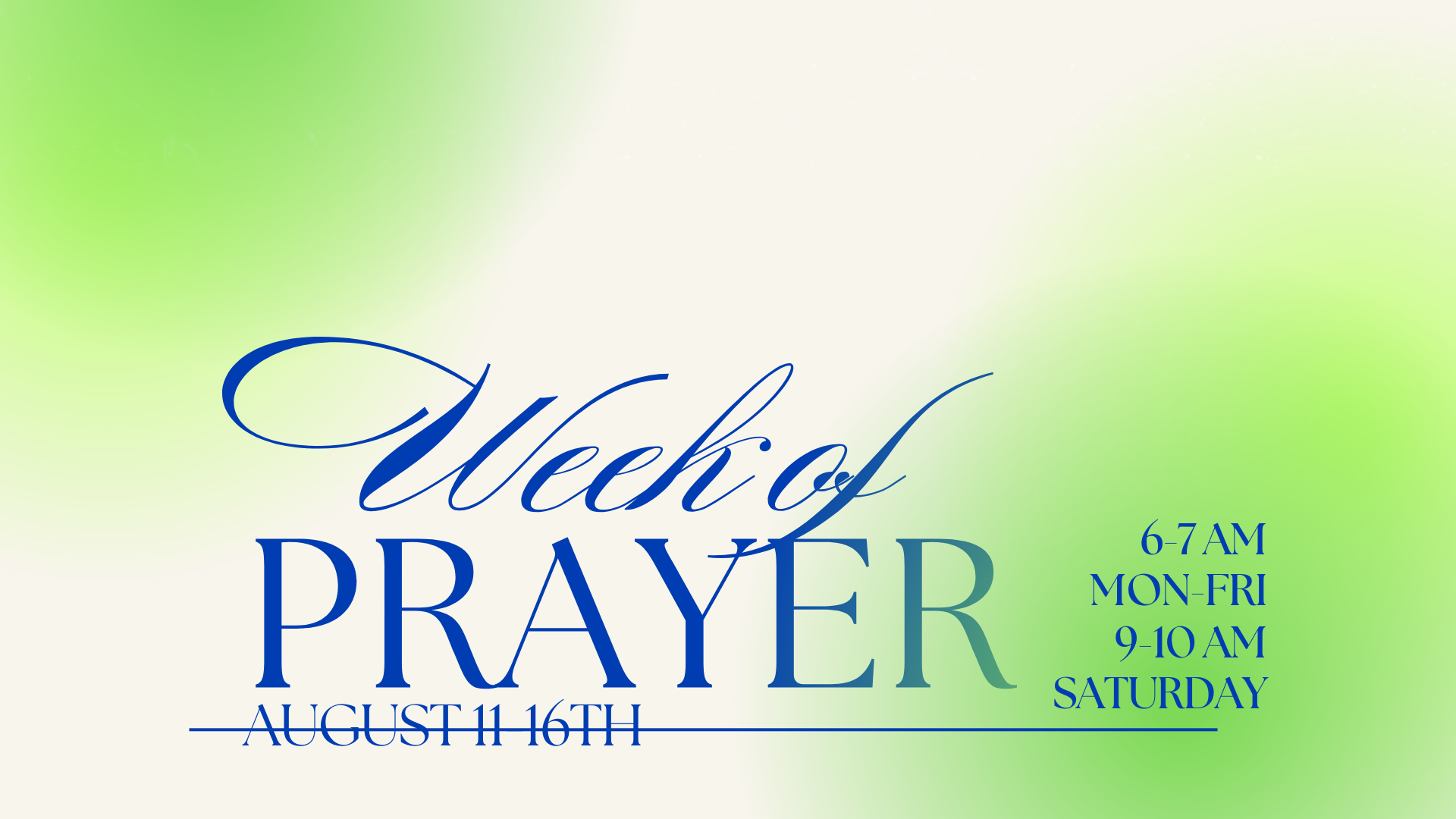 Week of Prayer