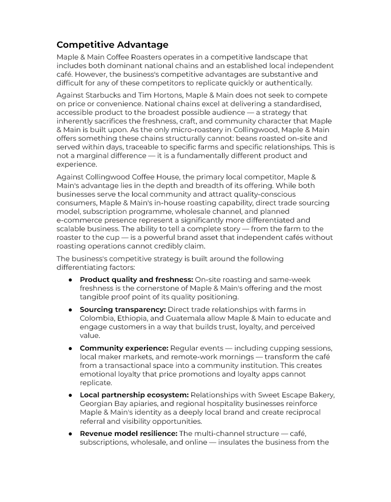 Competitive Advantage