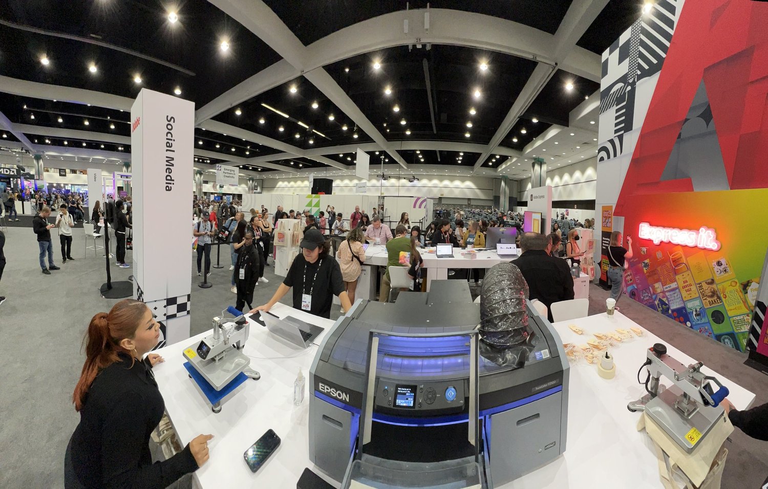 Merch Troop at an exhibition activation.