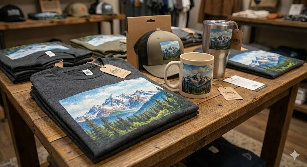 Apparel, hats and drinkware from the live Merch Troop site.