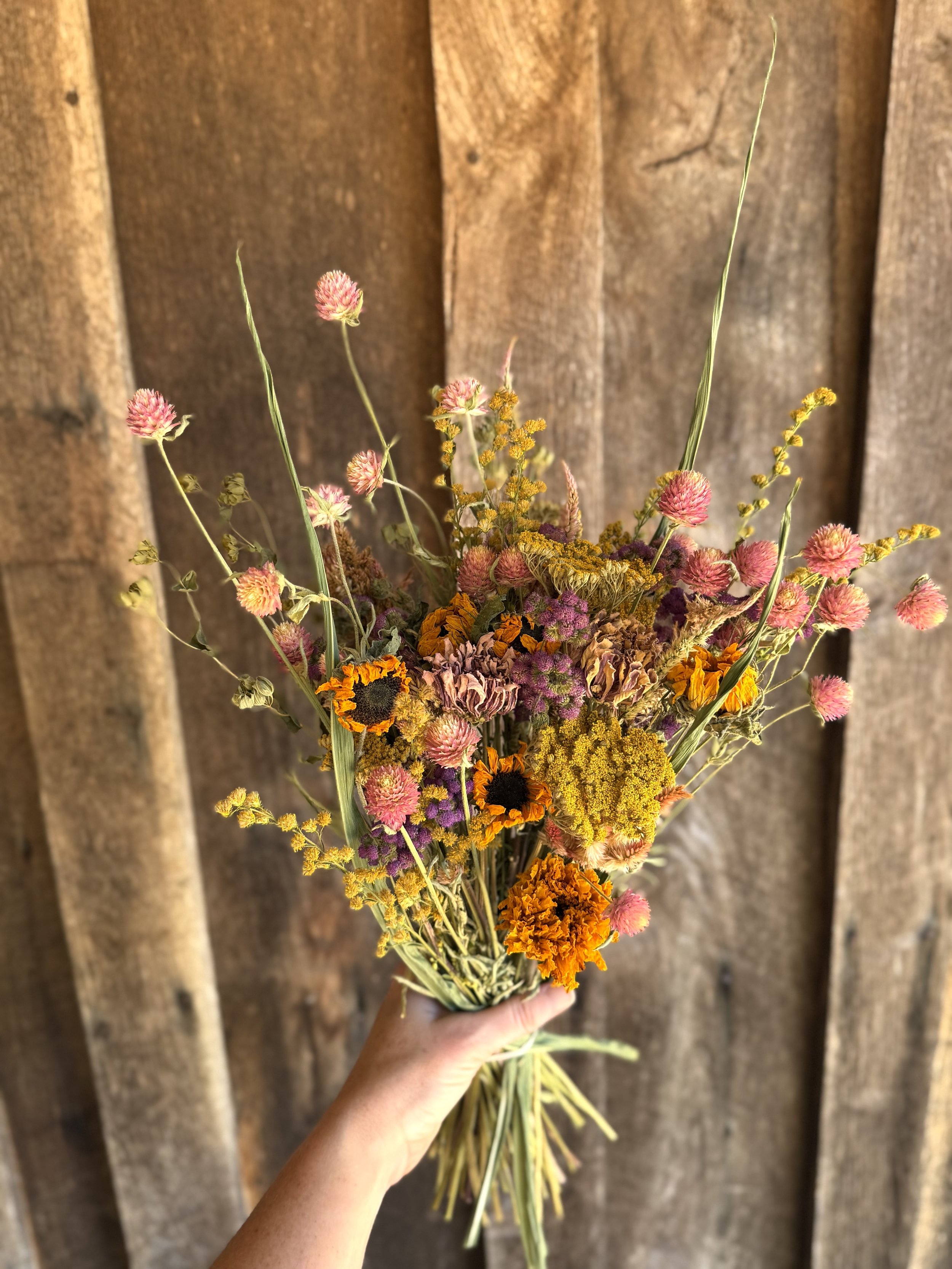 Summer Dried Flower Bouquets