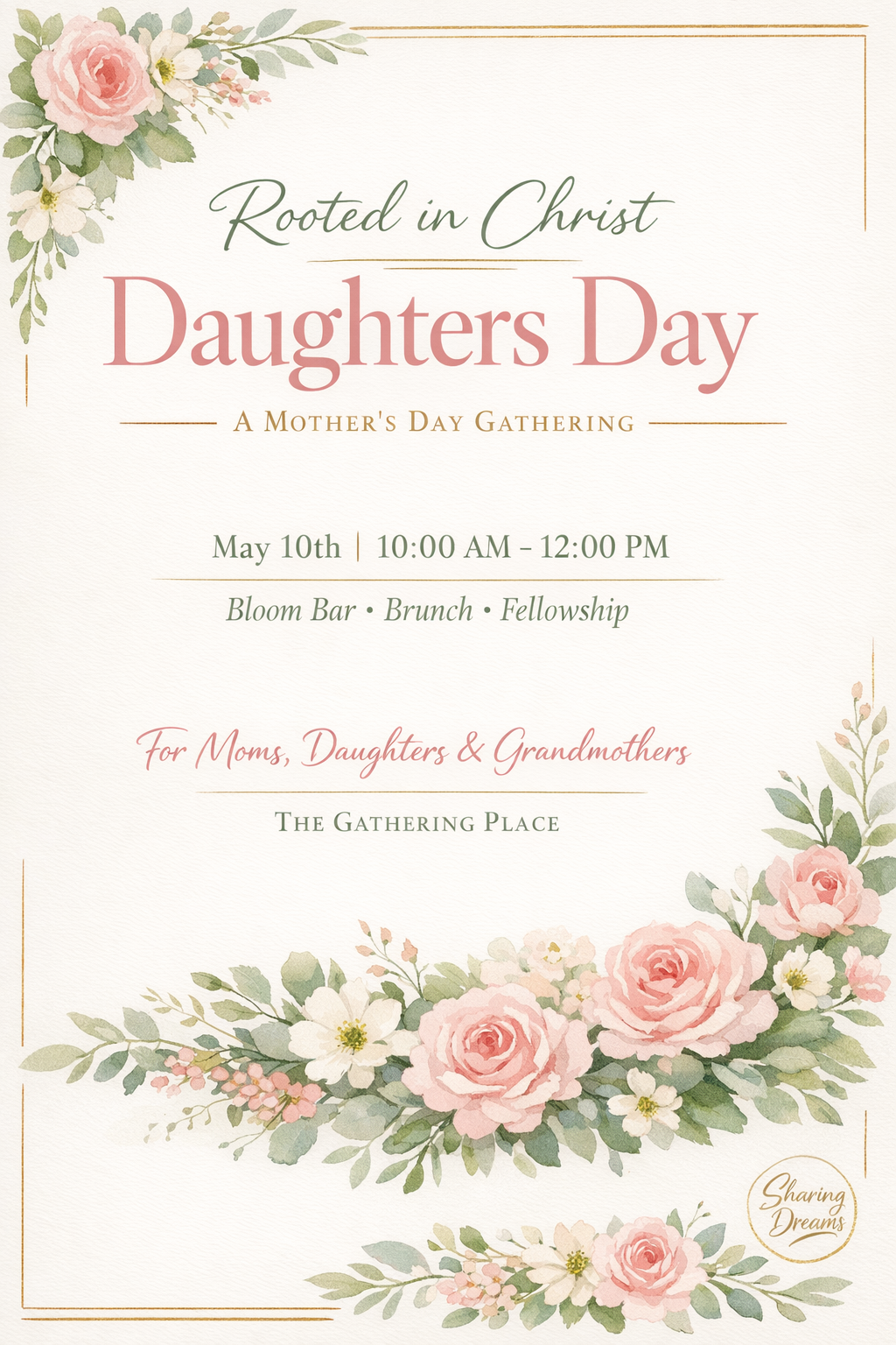 🌷Daughters Day: Rooted in Christ 🌷