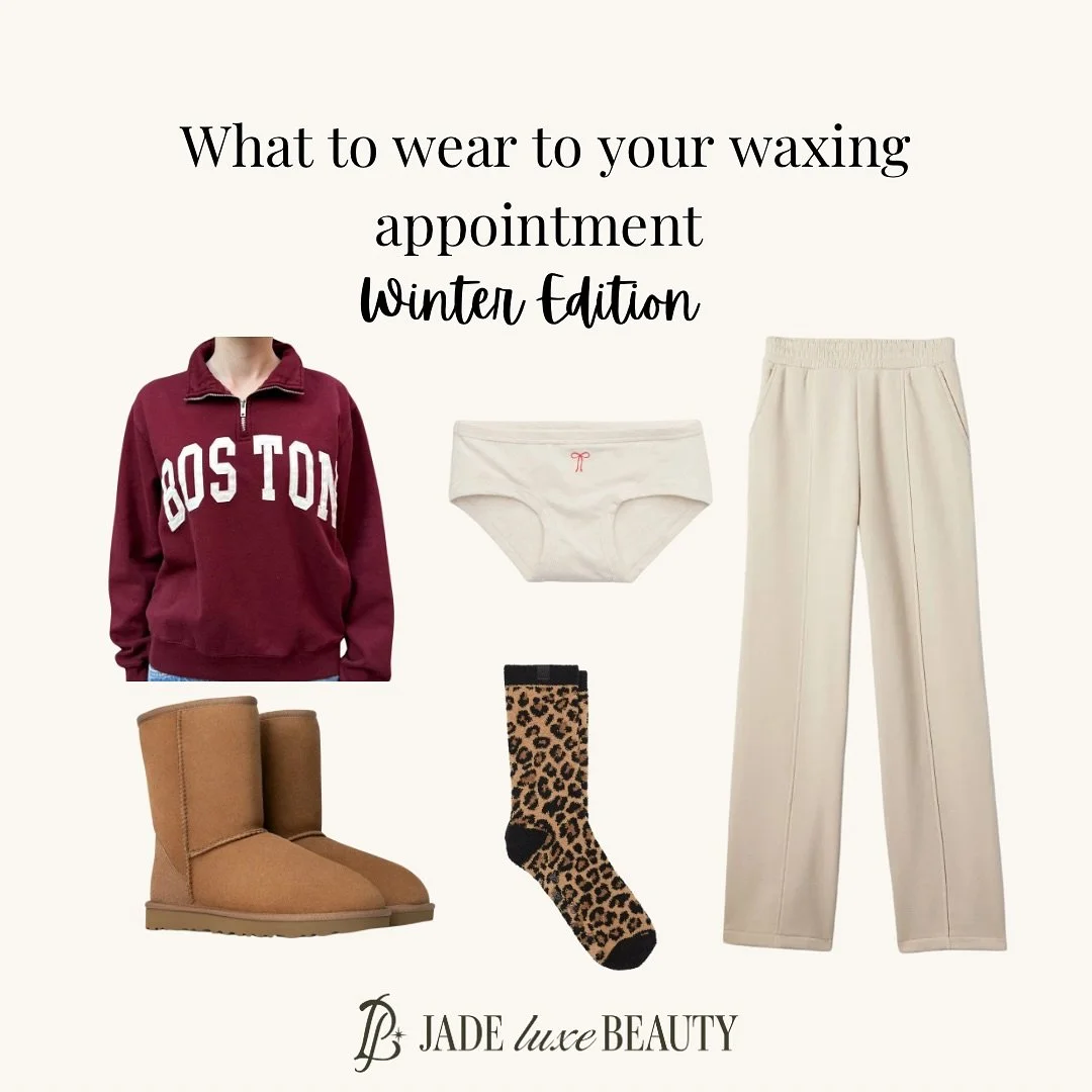 ❄️ Winter Waxing Tips ❄️

Stay cozy and prepared for your appointment! Here&rsquo;s how to dress for waxing in the chillier months:

🧥 Warm &amp; Comfy Layers: Think sweatpants, and hoodies &mdash;easy to slip on and off.
👟 Quick Slip-Ons: Avoid ba