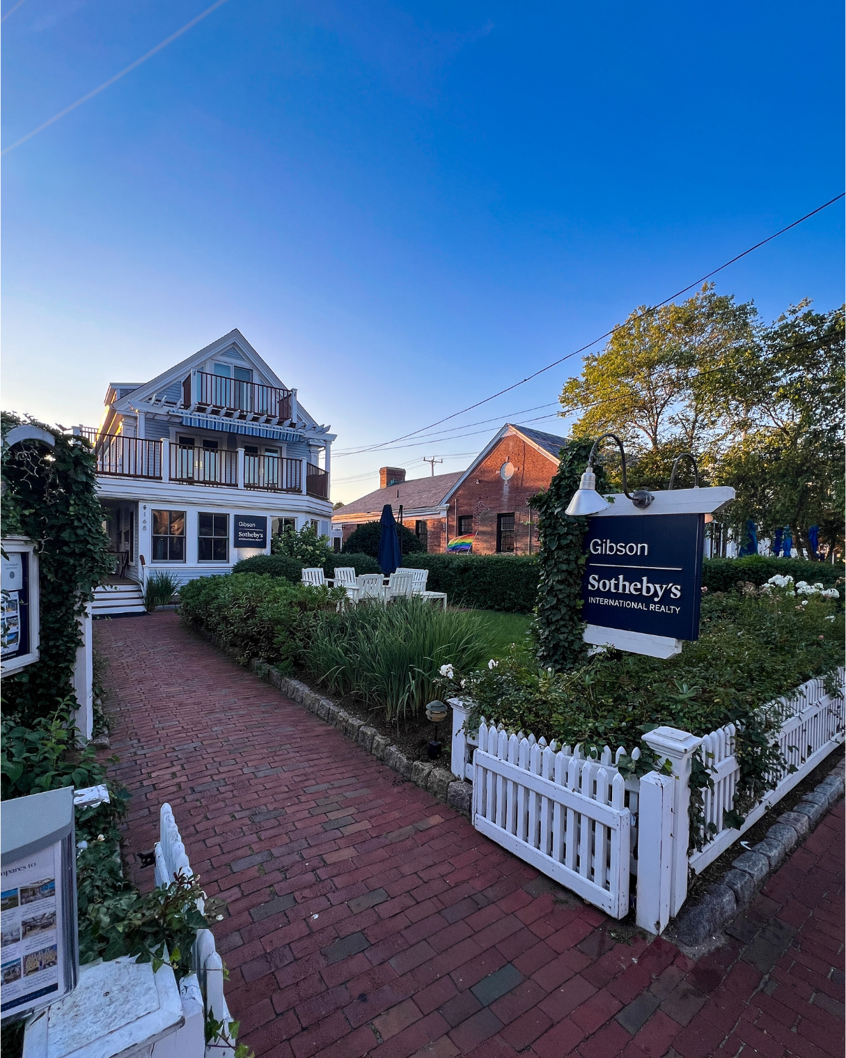Commercial St Provincetown Real Estate Office at Sunset