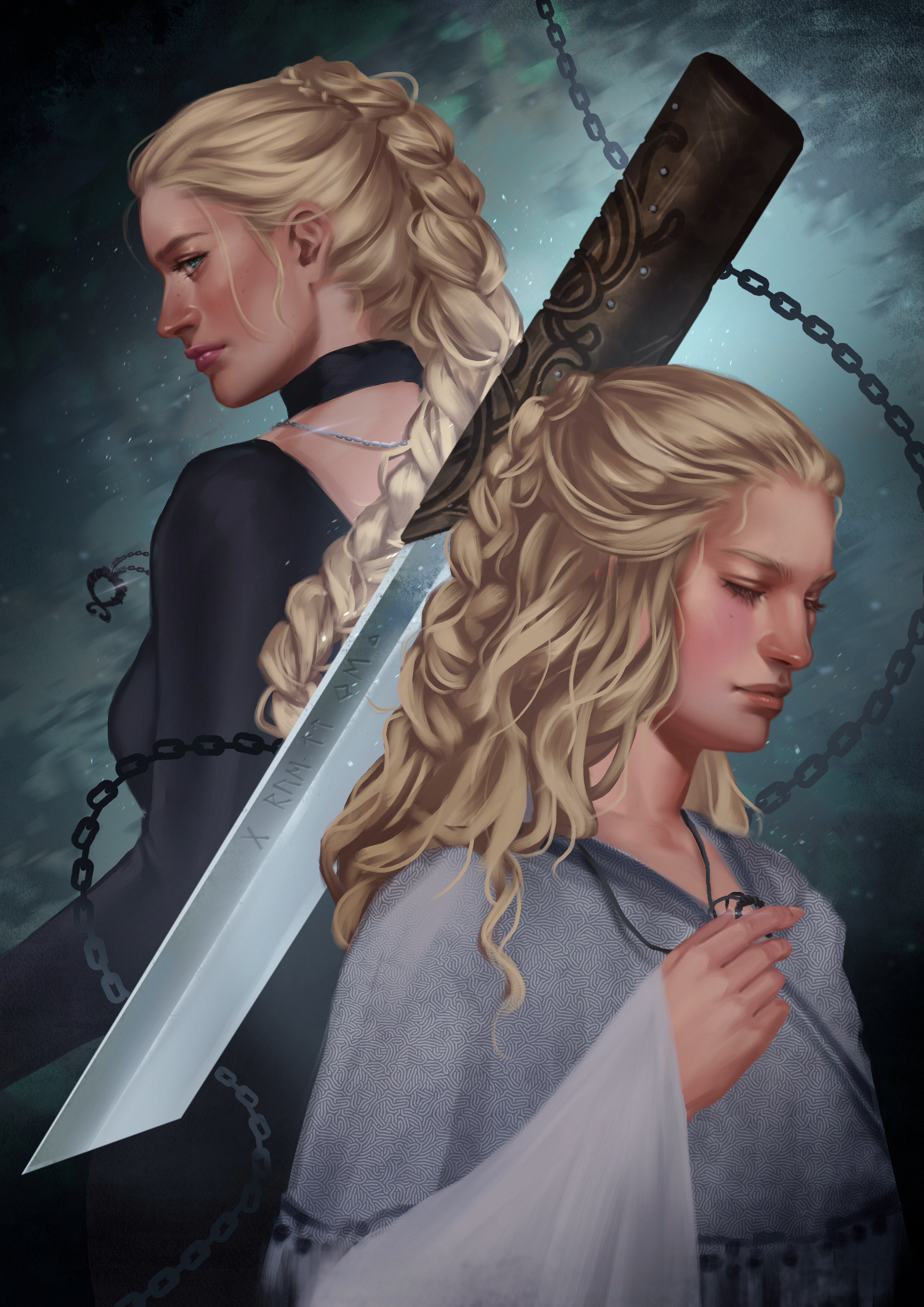 Astrid and Skaga by Arzzz