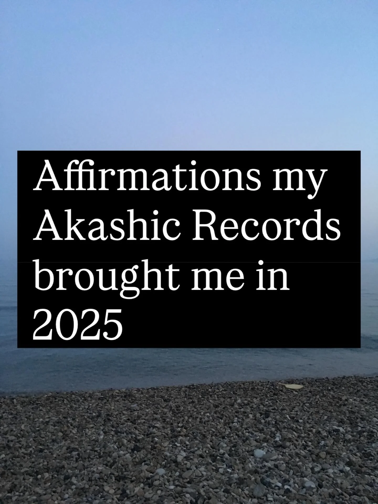 Affirmations my Akashic Records brought me in 2025! May they support you in your process. ❤️⚡️