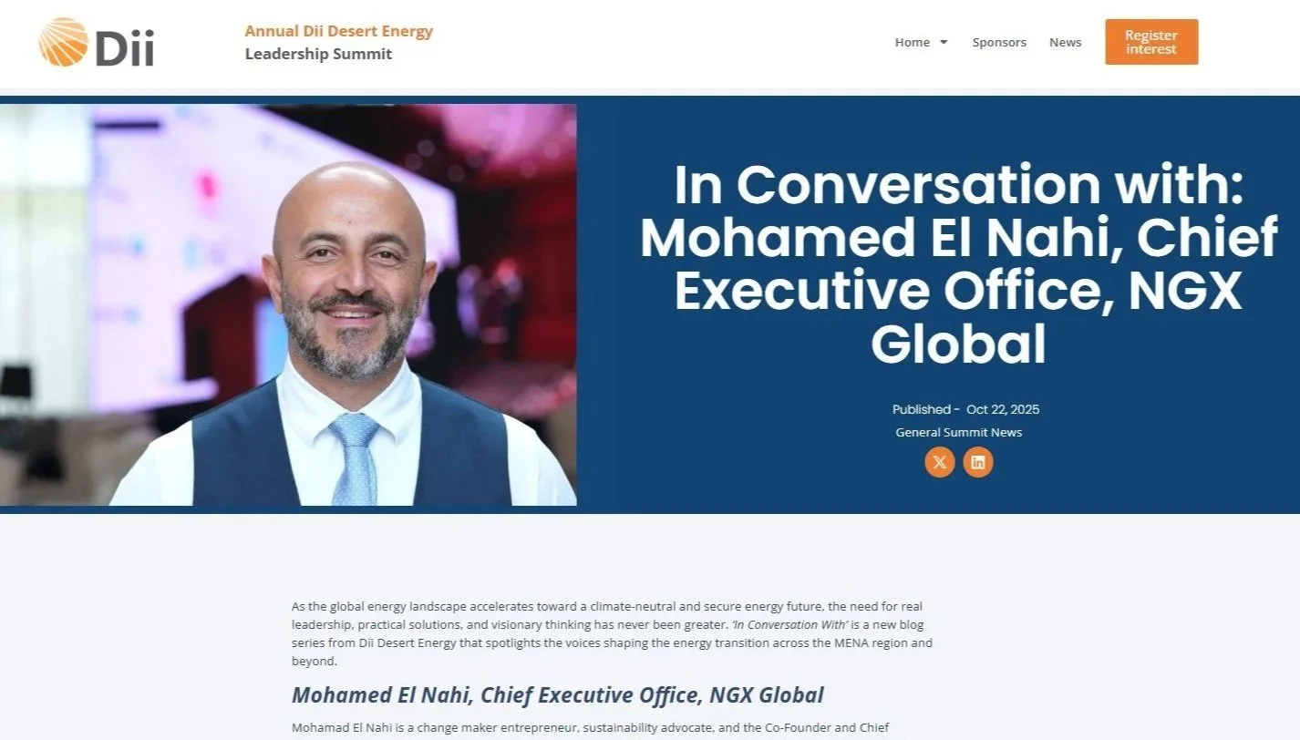 Annual Dii Desert Energy Leadership Summit blog post - NGX Global