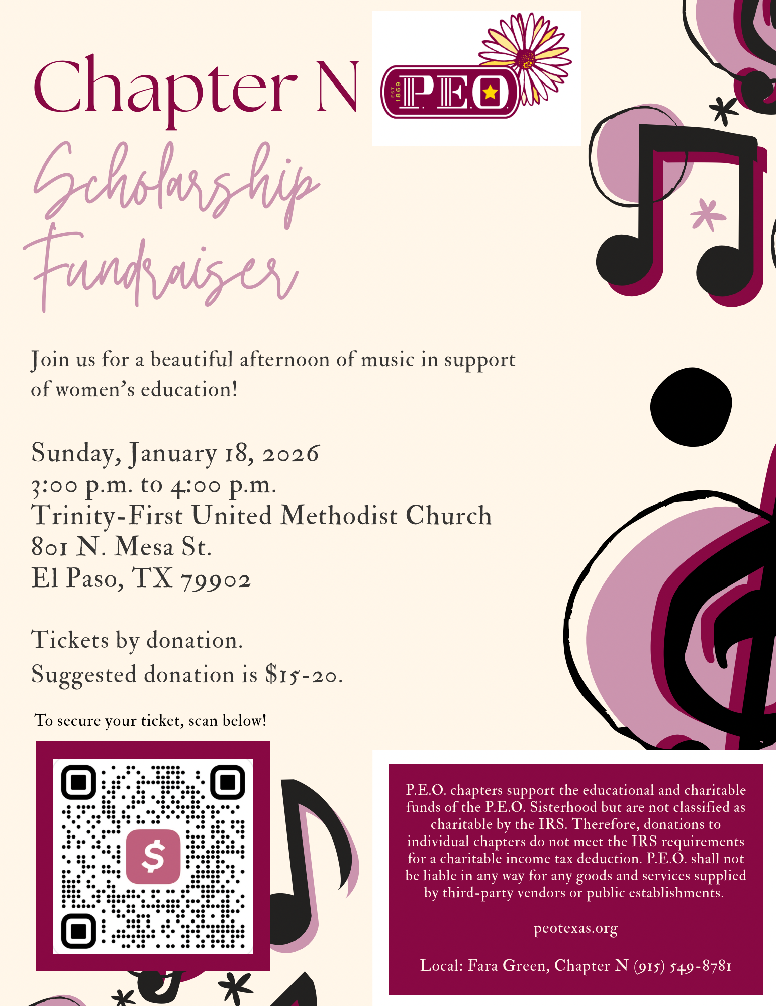 Chapter N, PEO Scholarship Fundraiser
