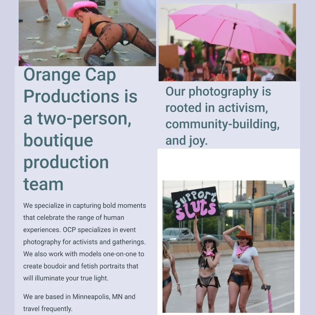 Orange Cap Productions is officially open for business! We specialize in event &amp; boudoir photography, as well as storytelling and production design. Visit us at www.orange-cap-productions.com 

OCP celebrates the human experience. #photography