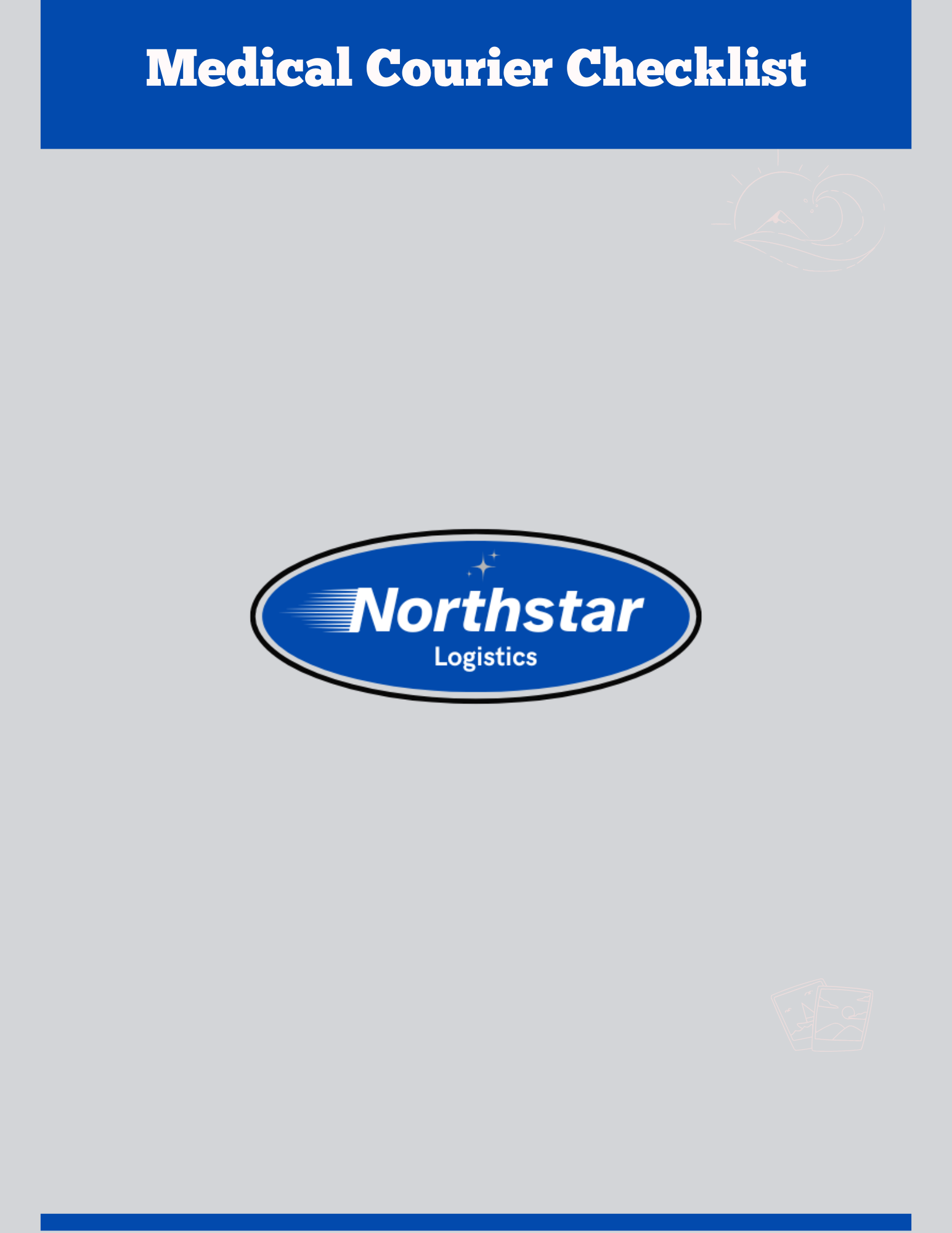 Medical Courier Checklist