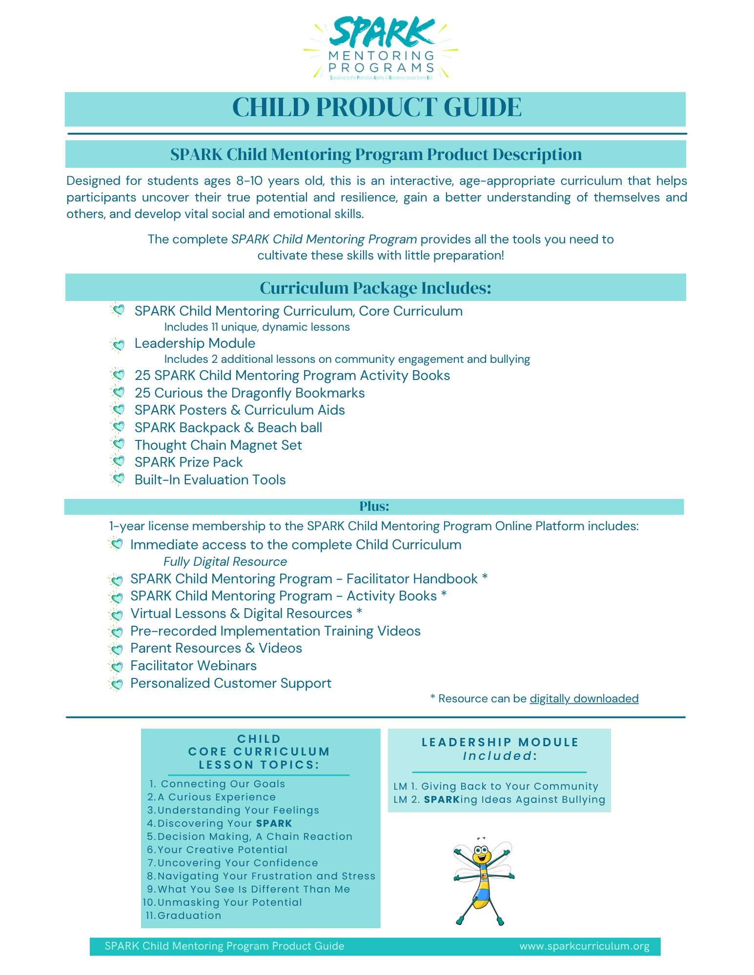 SPARK Child (3rd-5th grade) Curriculum License (1 year) — The SPARK ...