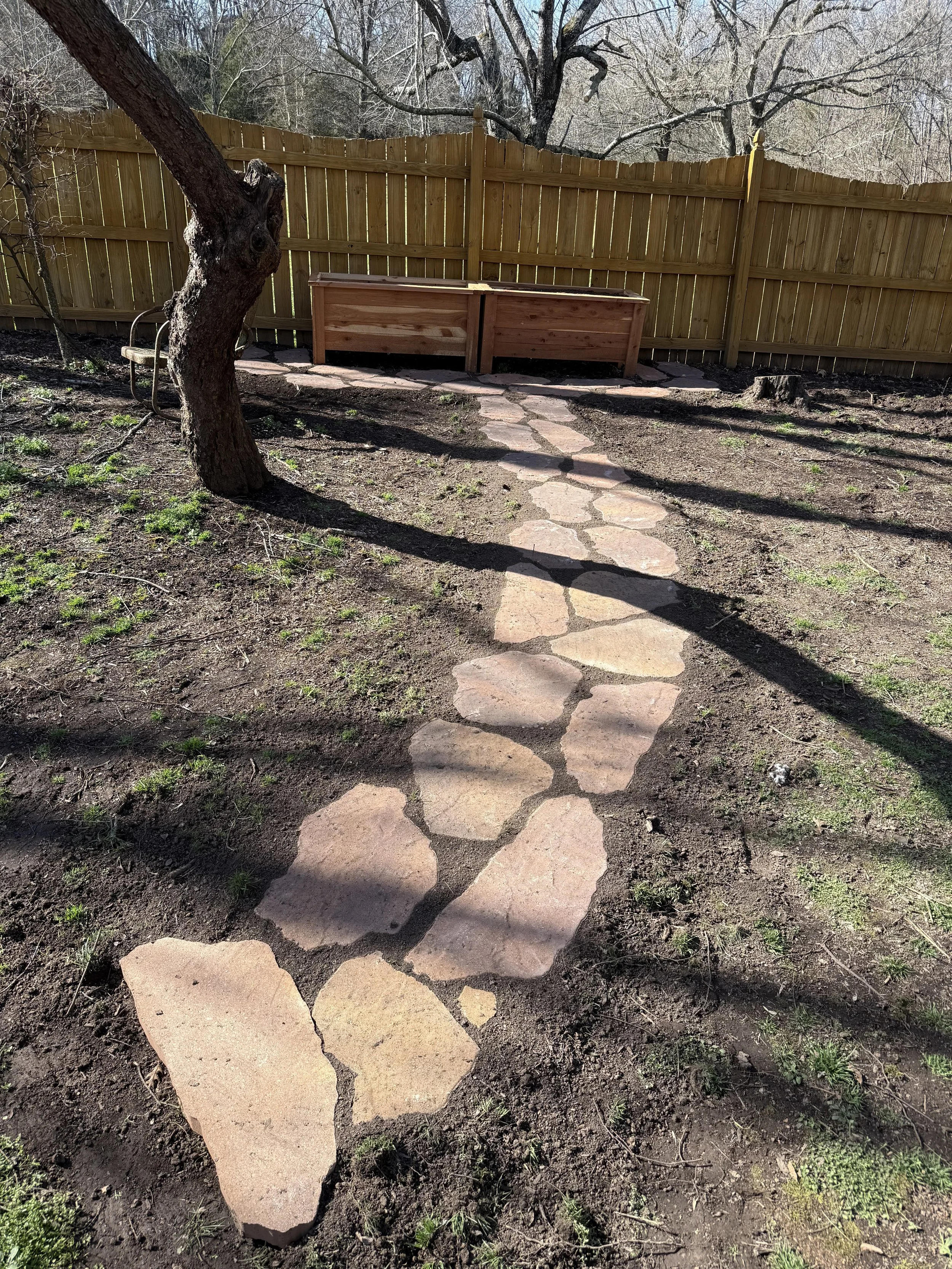 Stone walkway