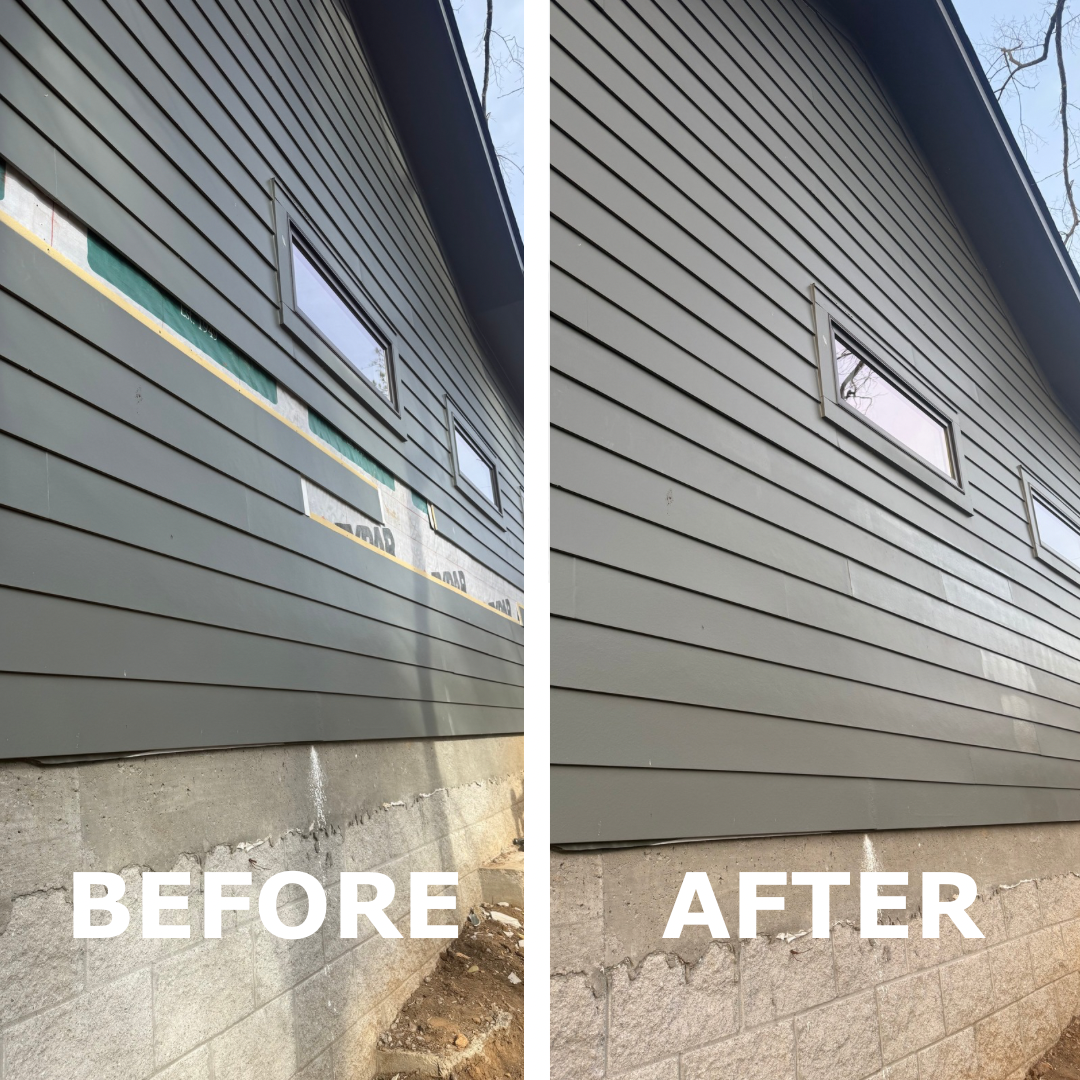 Before & After: House siding repair