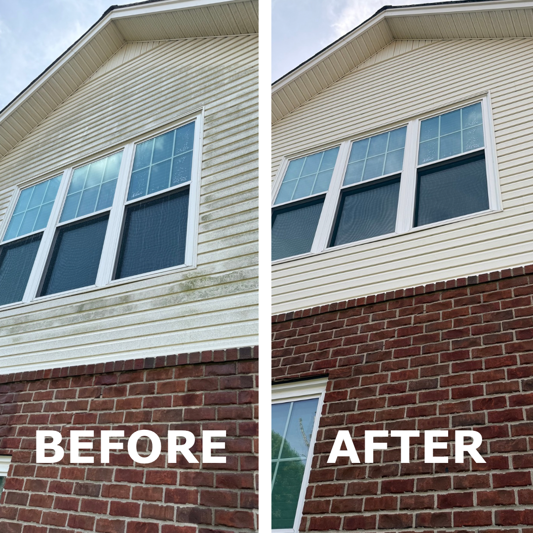 Before & After: House soft washing