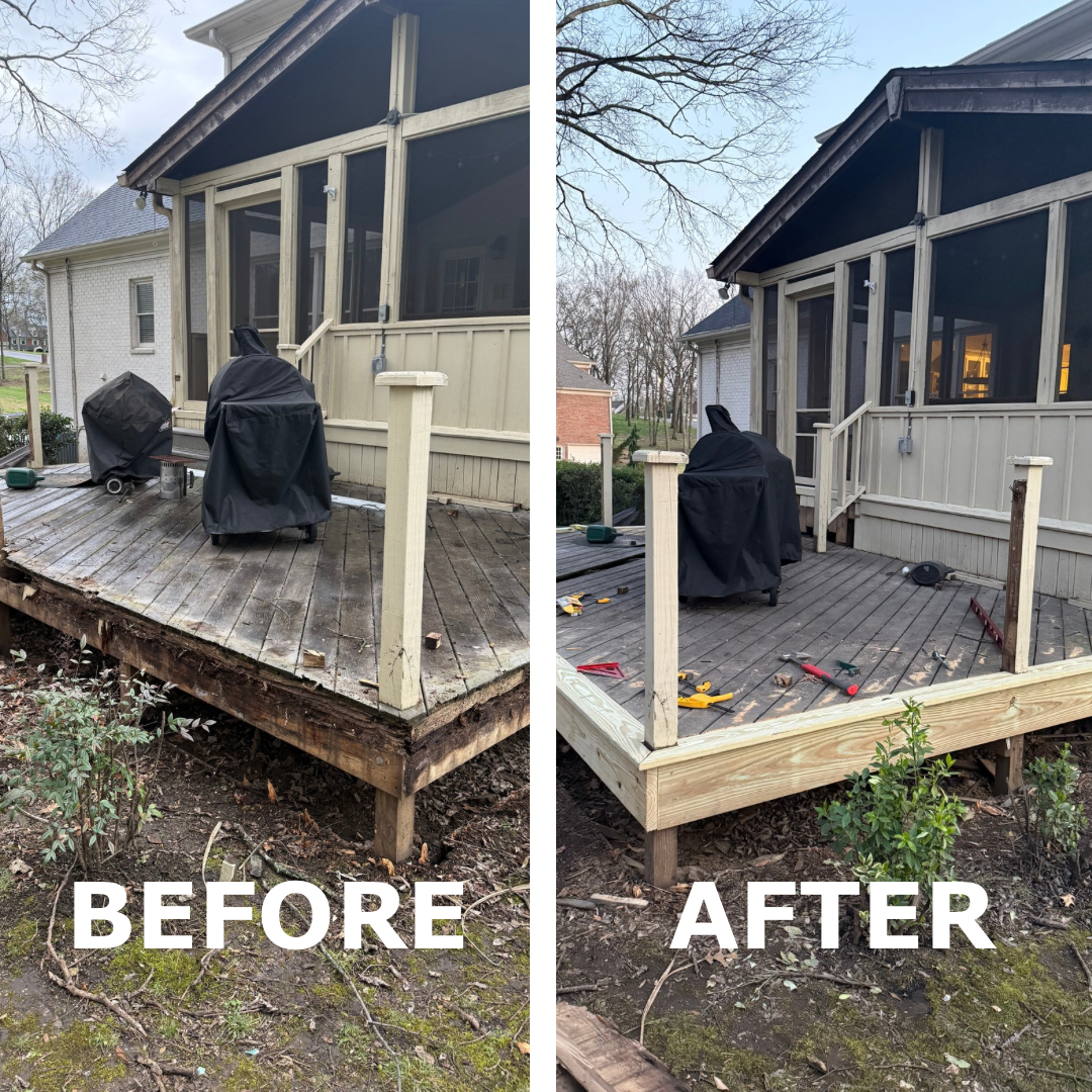 Before & After: Deck repair