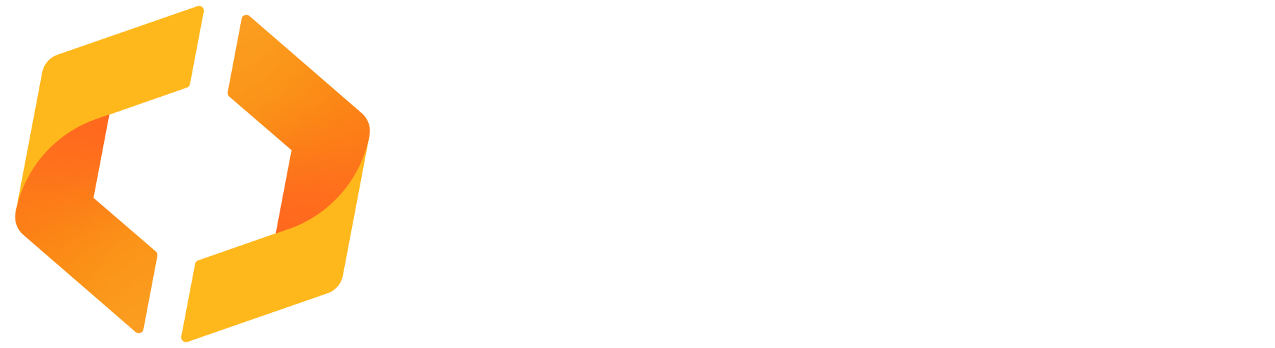 A partially visible orange and yellow framed container with a white blank label in the middle.