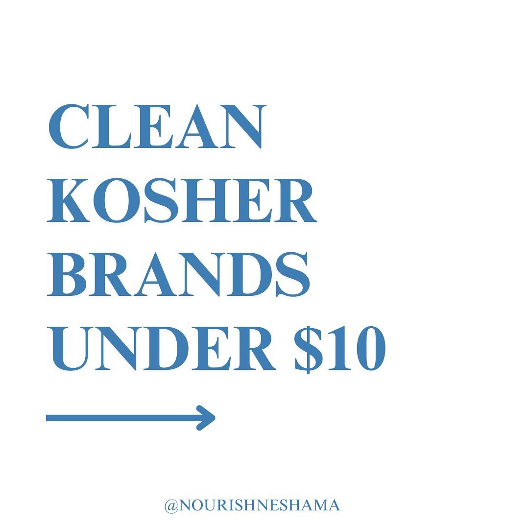 SOME OF MY FAV KOSHER BRANDS UNDER $10 

NO seed oils❌
NO sugar alcohols❌
NO gums❌
NO carrageenan❌

ALL gluten free 🥖 
ALL kosher ✨ 

(nothing is wrong with gluten, these just happened to be GF)

ALSO: These are healthier options BUT this doesn&rsqu