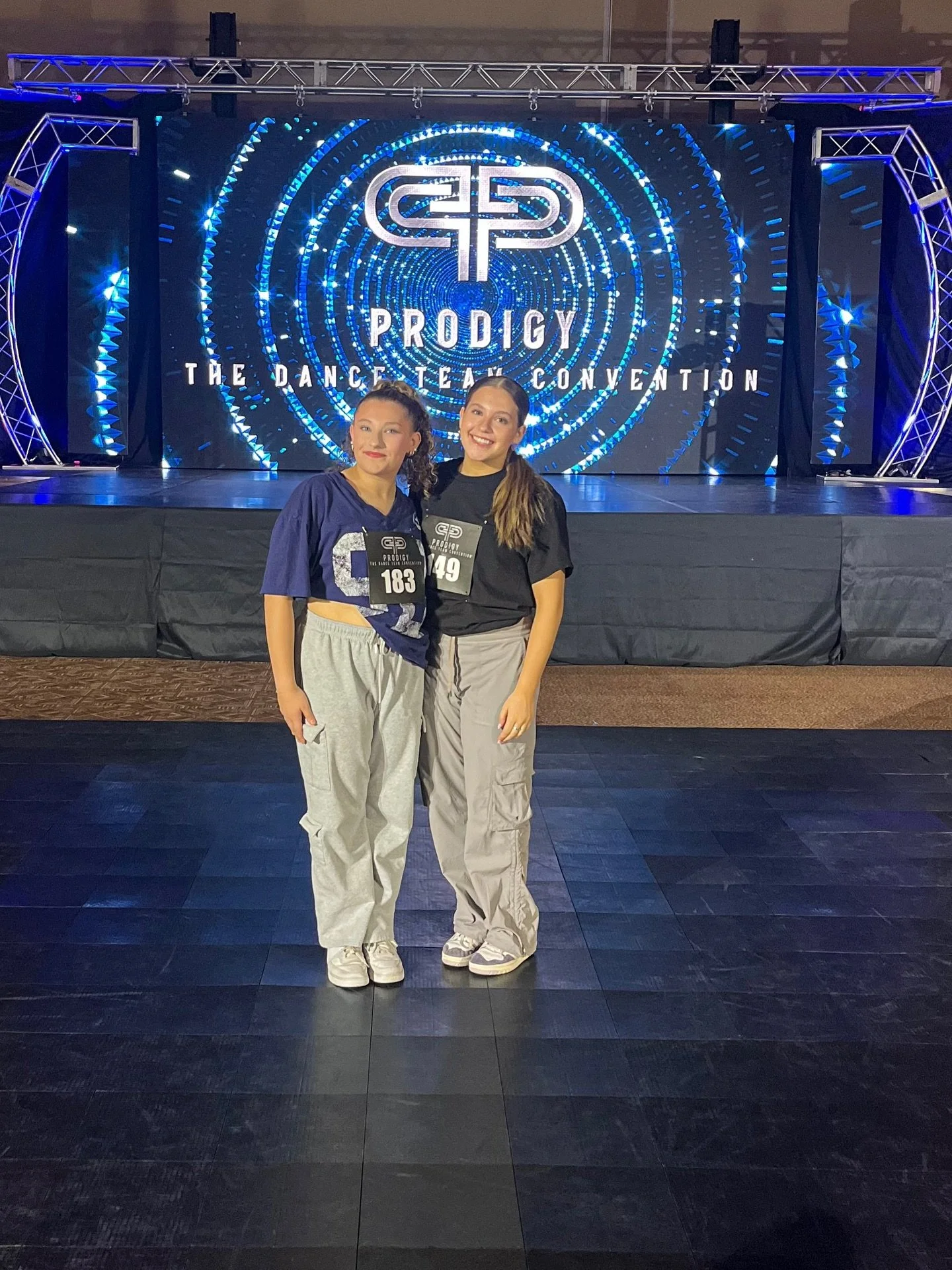 Proud of our senior company members, Toby and Bess for attending Prodigy this weekend! Thank you for an awesome convention @prodigydanceconvention 🖤🤍