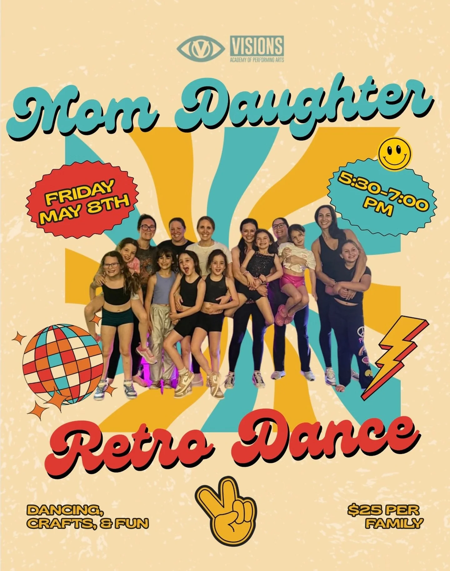 📢 Calling all VISIONS MOMS 📢

Get those retro dance outfits ready and let&rsquo;s groove at our MOTHER DAUGHTER dance! You can click the link in our bio to sign up OR email visionsacadoffice@gmail.com.