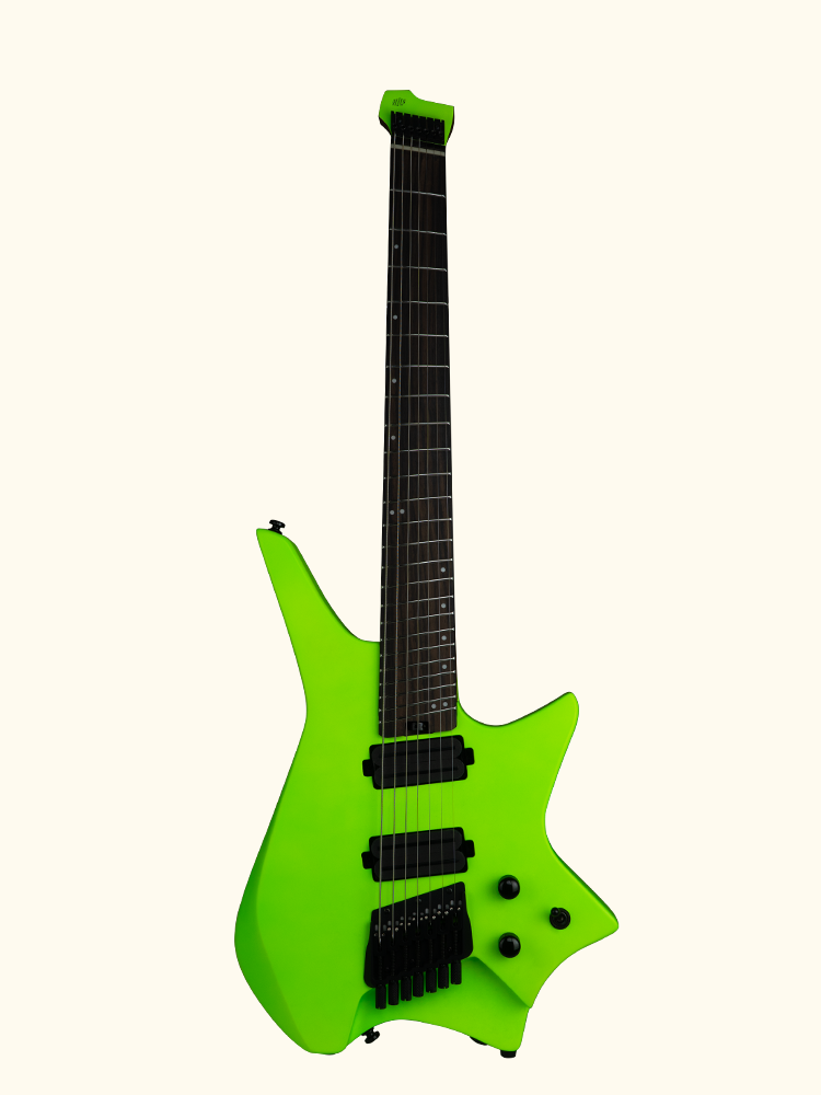 NEXT HZ7 Multi-Scale 7 String Headless Guitar - Neon Green (Pre-Order)