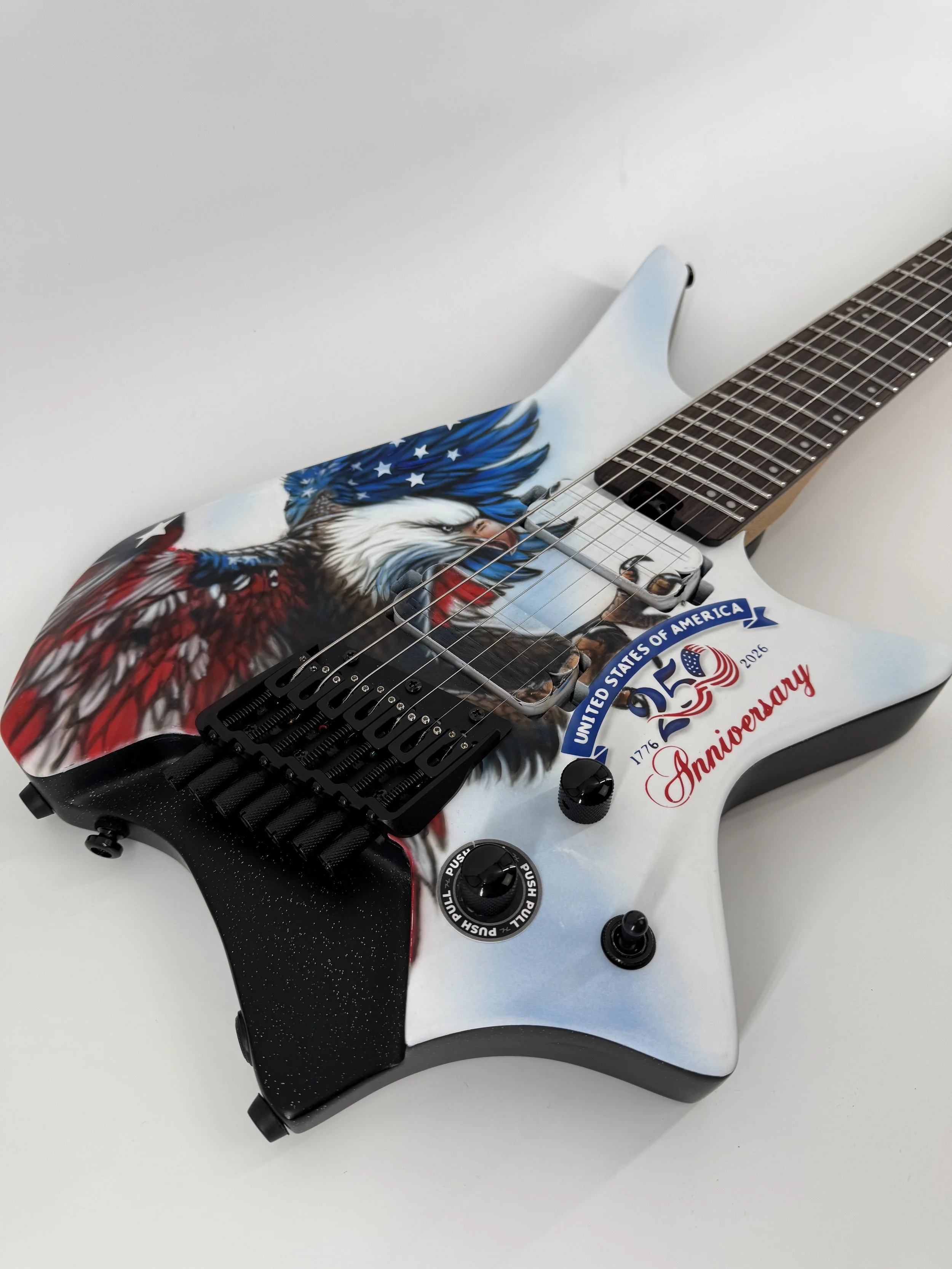 NEXT HZ7 Custom 250th Anniversary Multi-Scale 7 String Headless Guitar 1 of 1
