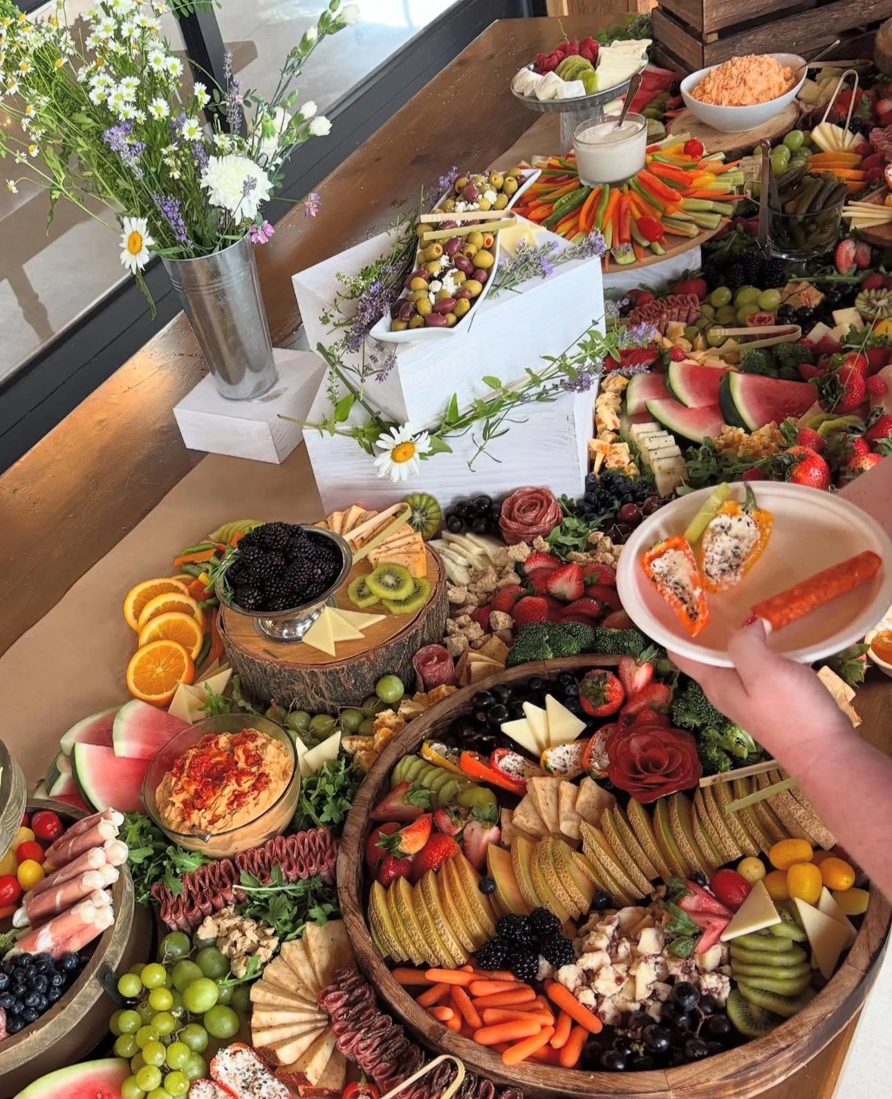 summertime grazing table