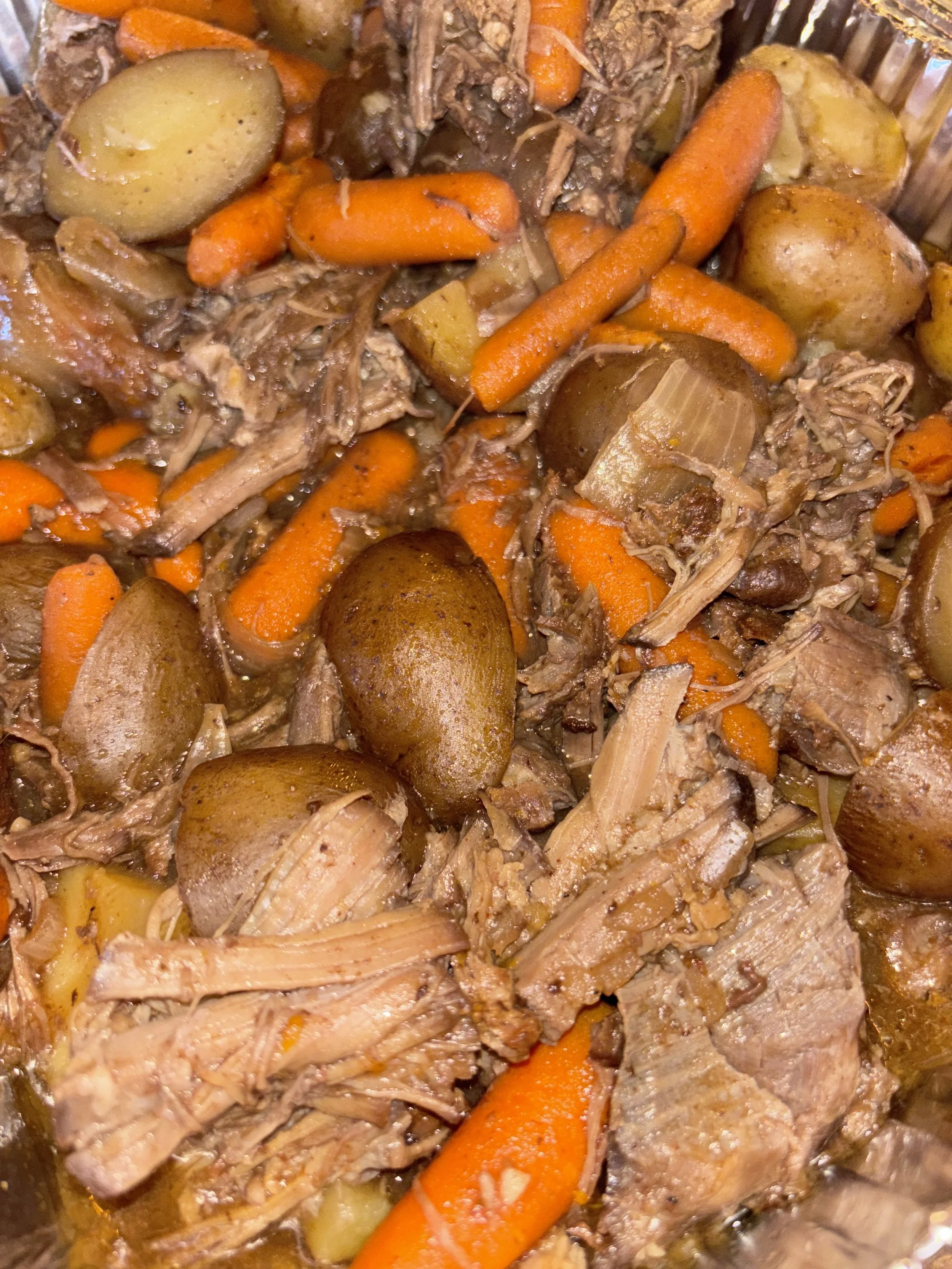 Pot Roast with Potatoes, Carrots, and Onions