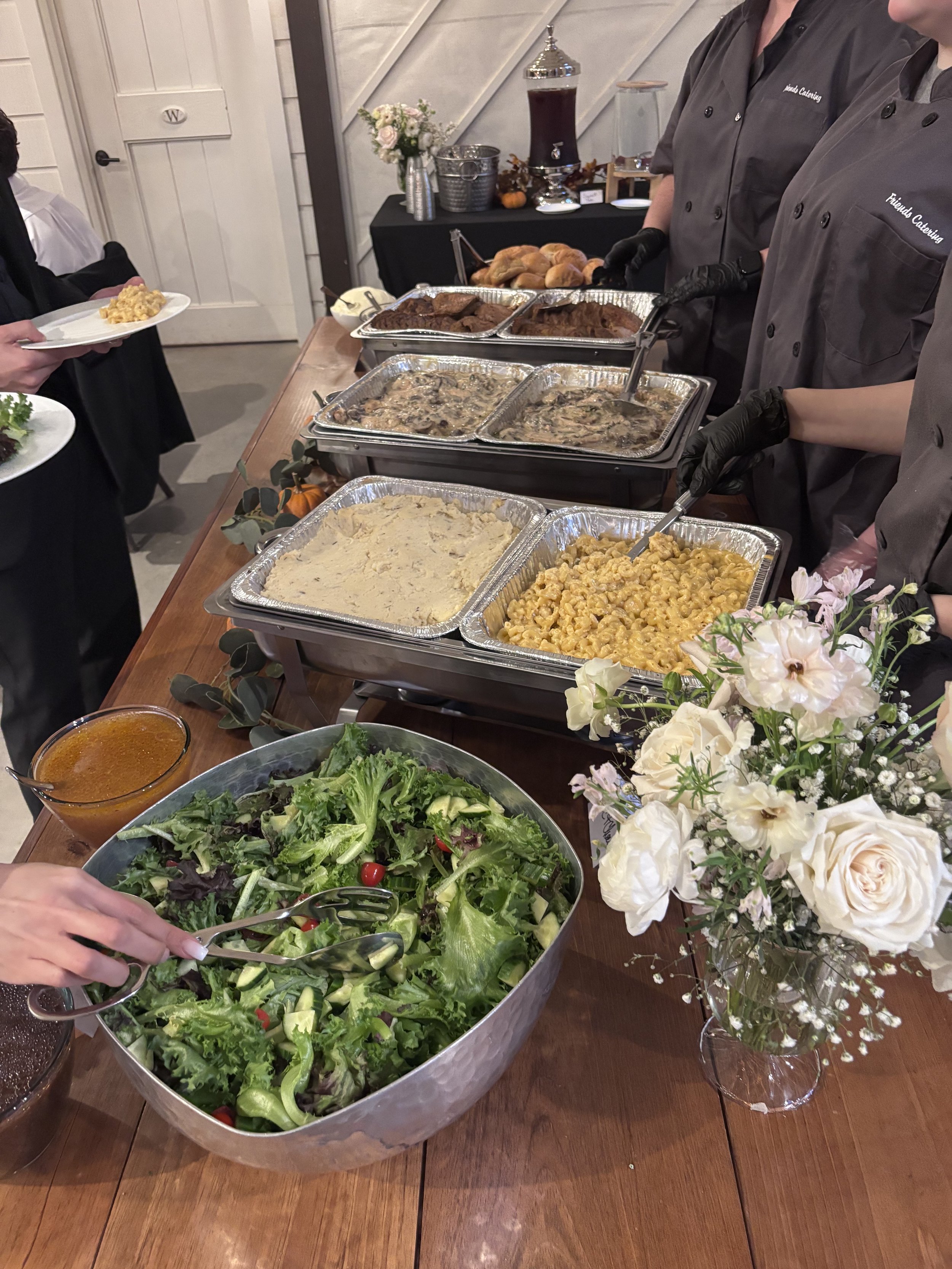 Buffet Line in Action