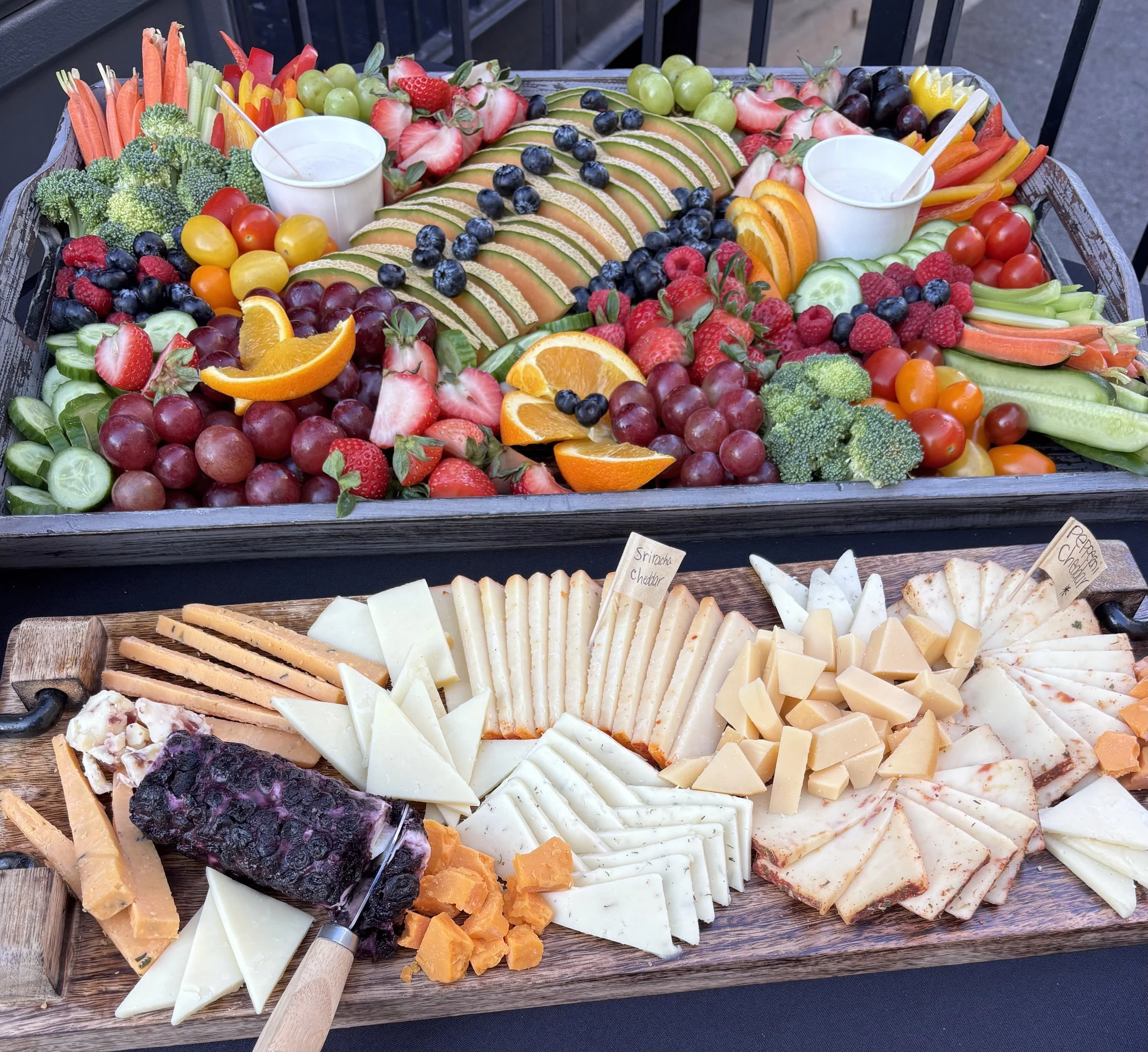 Cheese and Fruit Trays