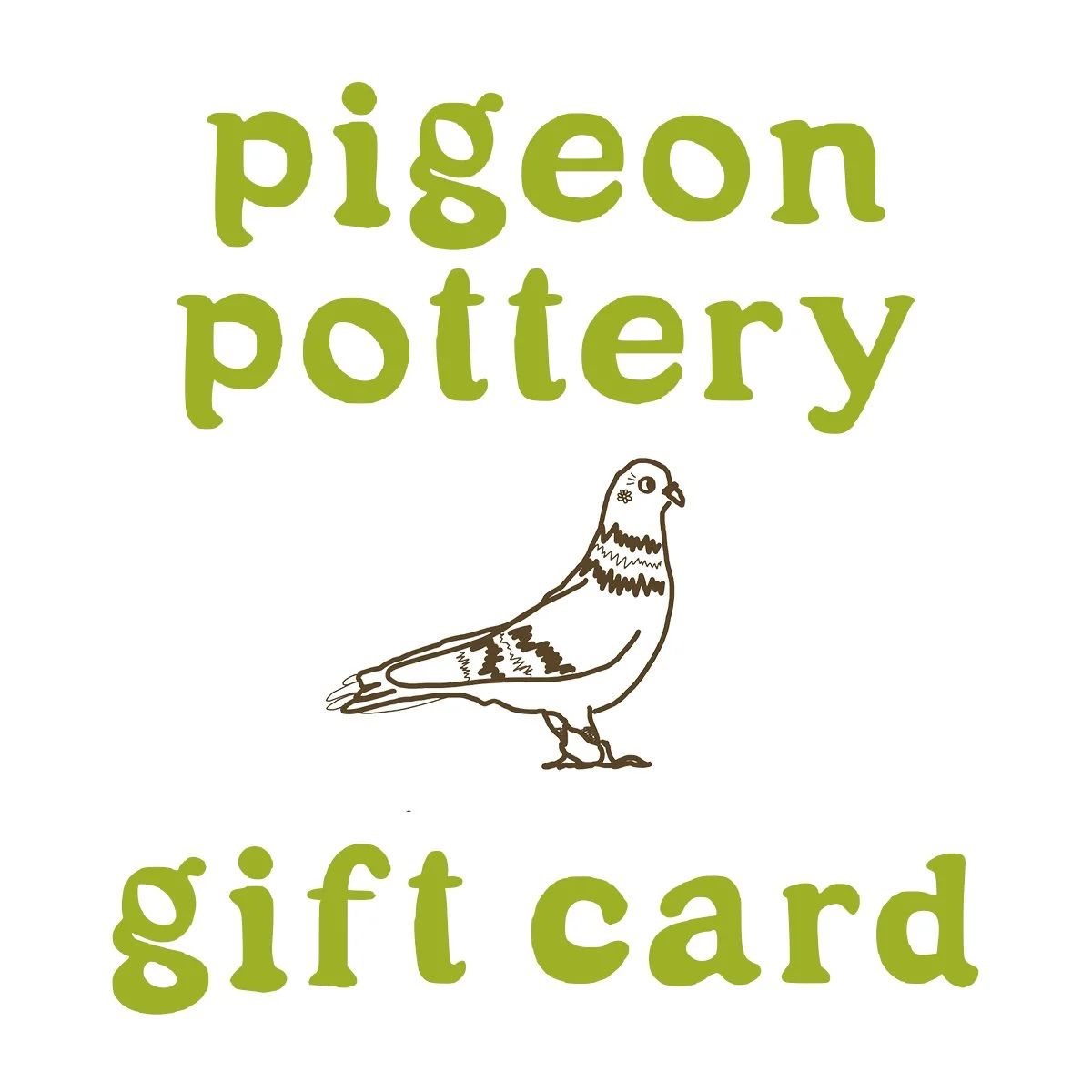 Pigeon Pottery Gift Card