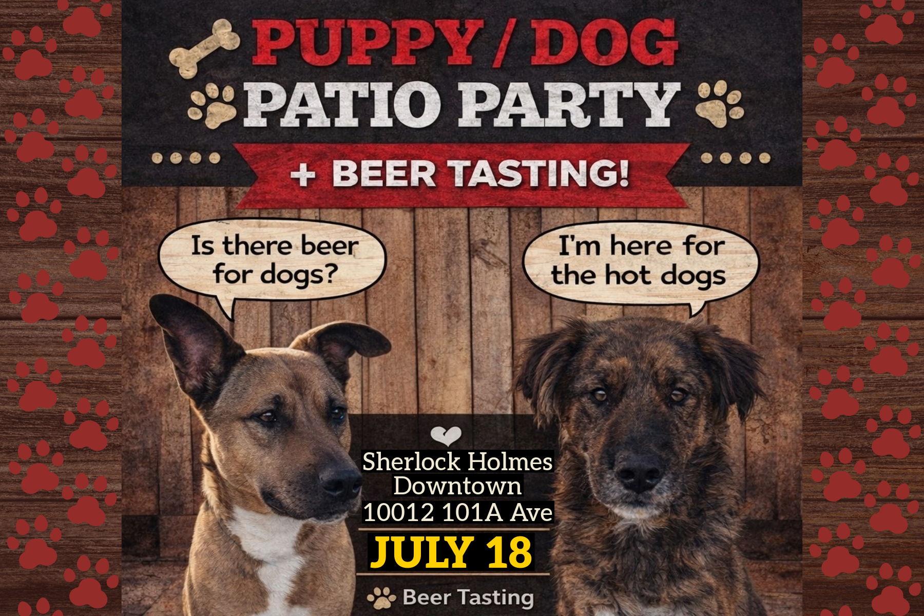Puppy Patio Party BBQ Fundraiser