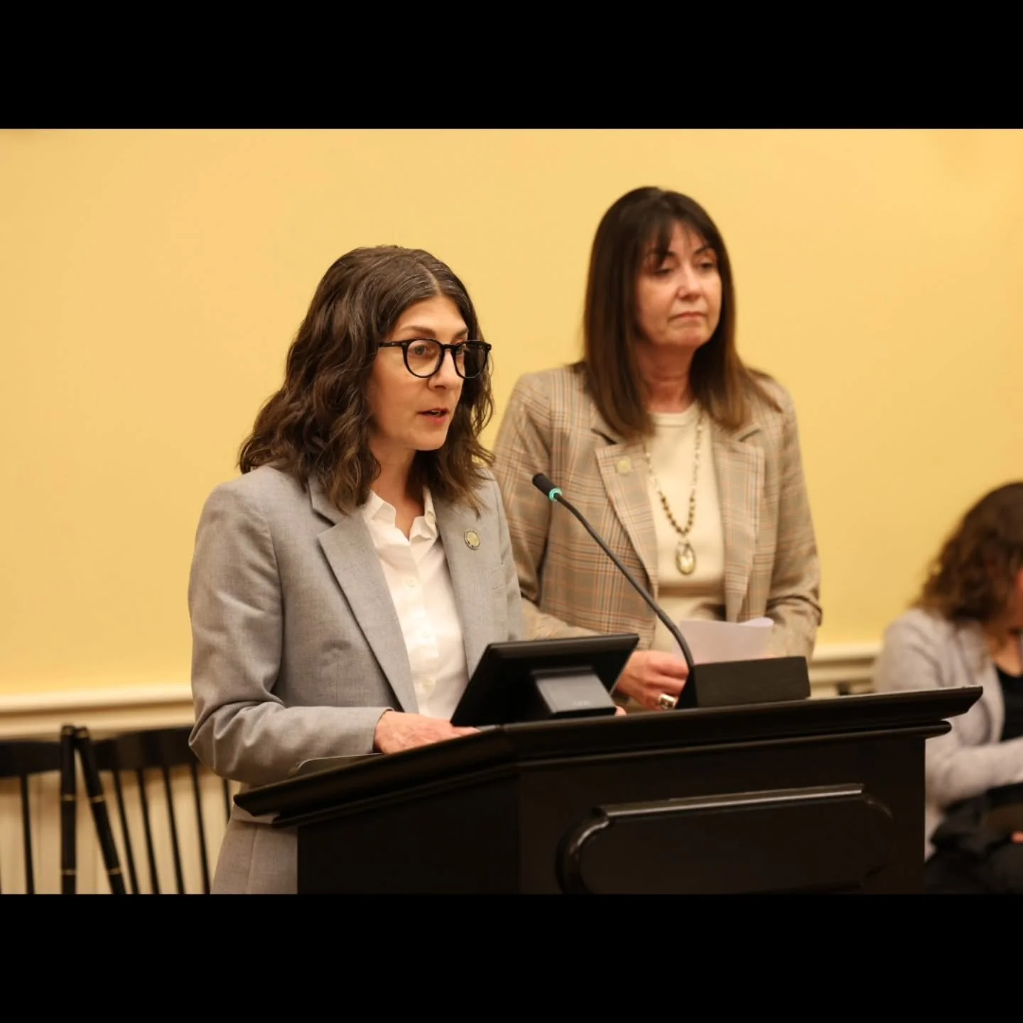 This week, Rep. Jodi Salvo and I presented sponsor testimony for our bipartisan HB 718, which expands certification pathways for Qualified Mental Health Specialists (QMHS).

This bill will increase consumer protections, reduce bureaucracy, and create