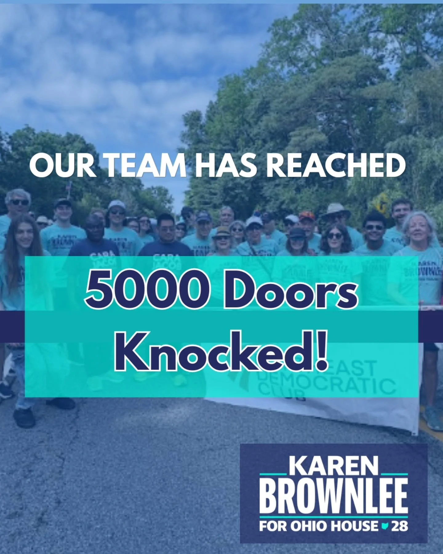 5,000 down and 15,000 to go! 

Come join us to help get out the vote and support candidates up and down the ballot!

#democracy #letsgoohio #Great28 #ohio #karenbrownleeohio