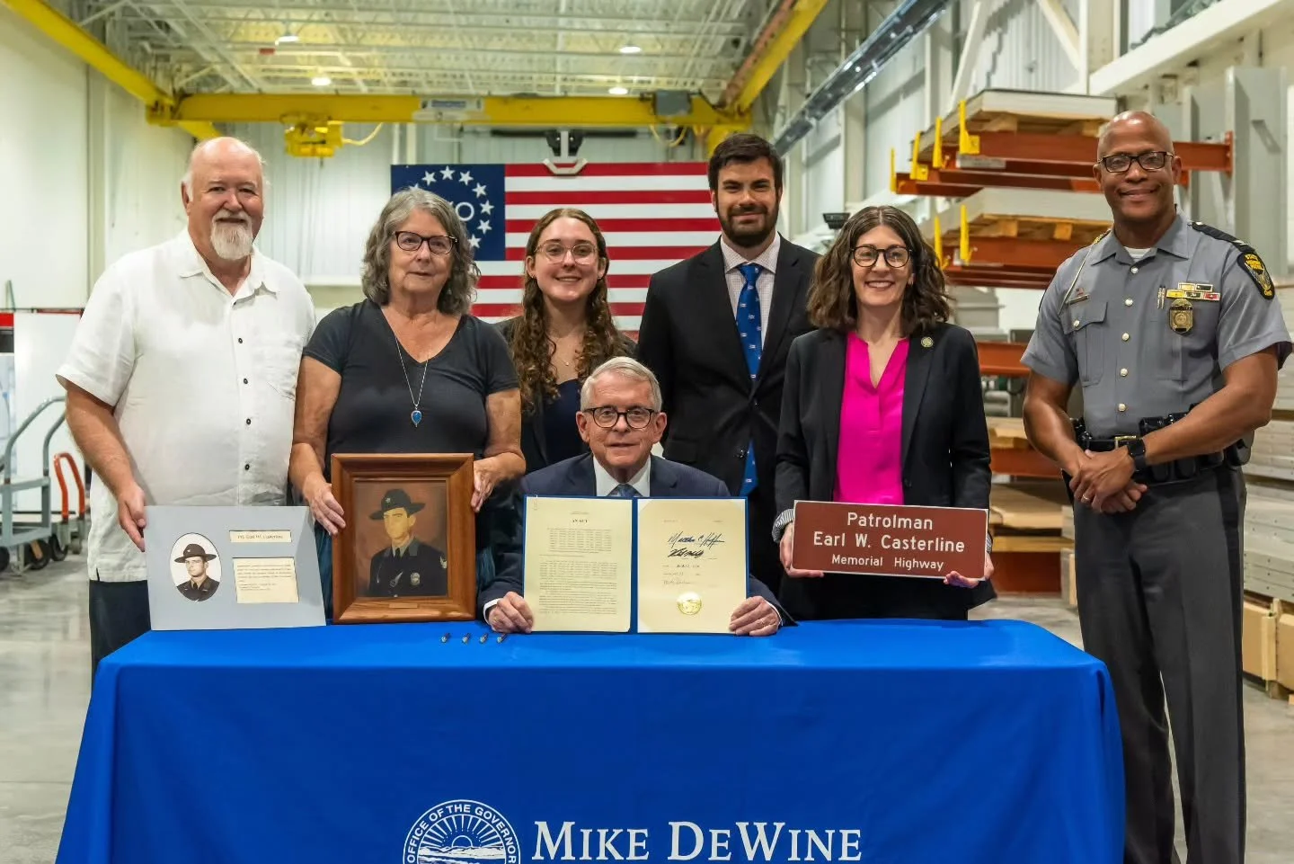 Preserving the legacy of Patrolman Earl W. Casterline, who gave his life in the line of duty, is a great tribute to his service in protecting Hamilton County communities.

I appreciate the partnership of his daughter, Lynne, and my colleagues in gett