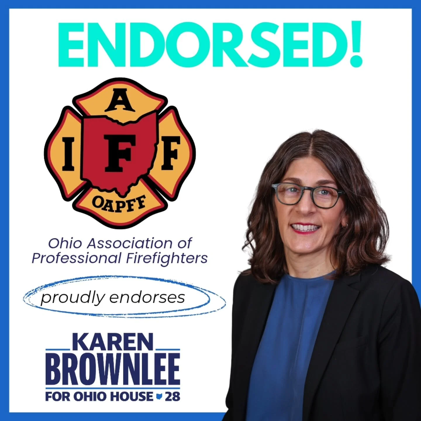 Standing with first responders is a natural fit for social workers, as we all engage in teamwork across the health and safety fields.

I am proud to stand with and protect the health and economic stability of firefighters, just as they protect our co