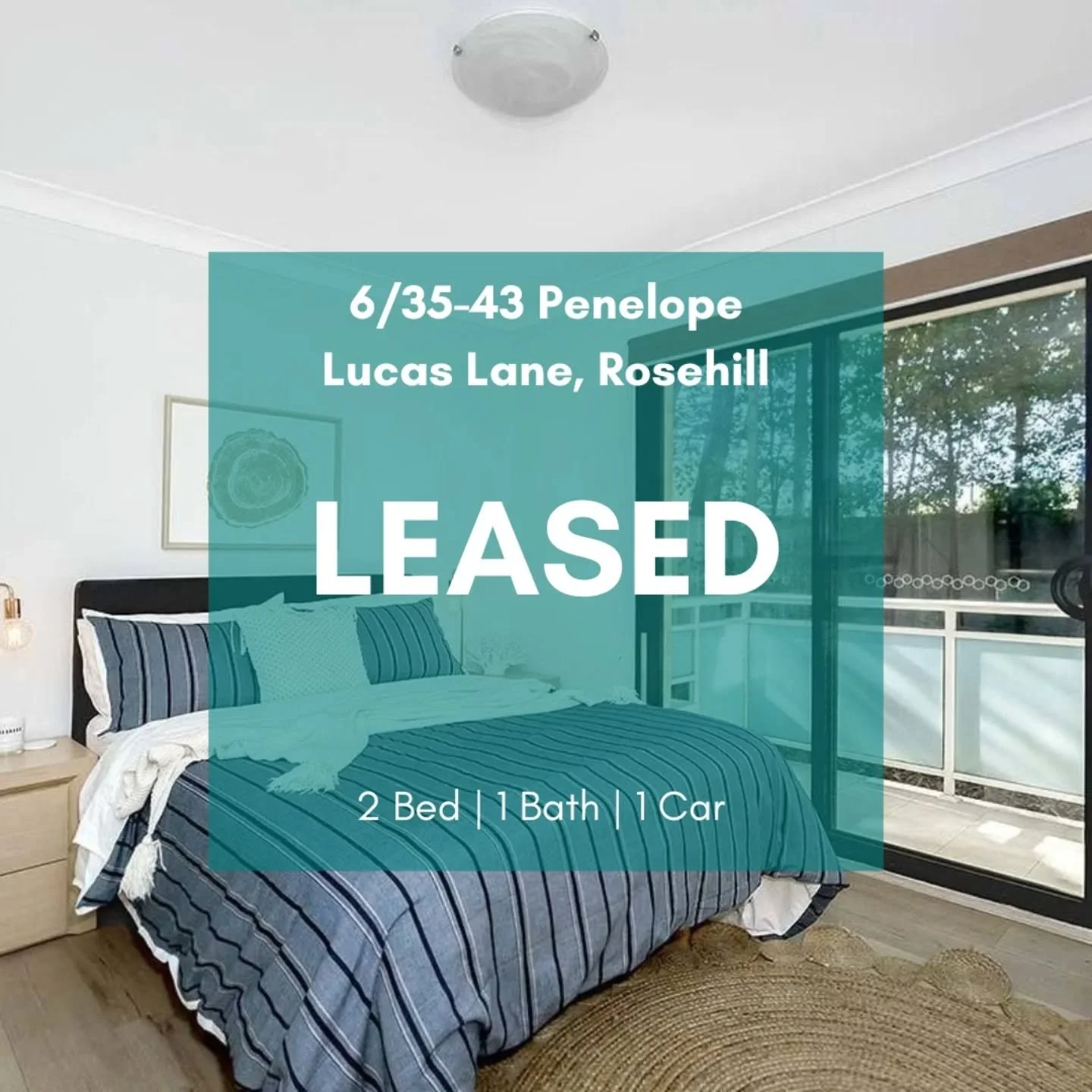 Leased!! 

6/35-43 Penelope Lucas Lane, Rosehill. 

More properties wanted! Contact us today for a free market appraisal.

Harrison Lamond - 0466 682 772
Nicolette Mamo - 0430 799 484