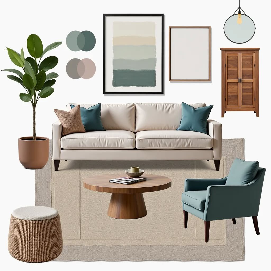 Calm. Warm. Designed for Life. ποΈ
If your living room doesn’t feel like the heart of your home, it might be time for a design rethink.
This soft, earthy palette blends timeless textures with practical comfort perfect for families looking to