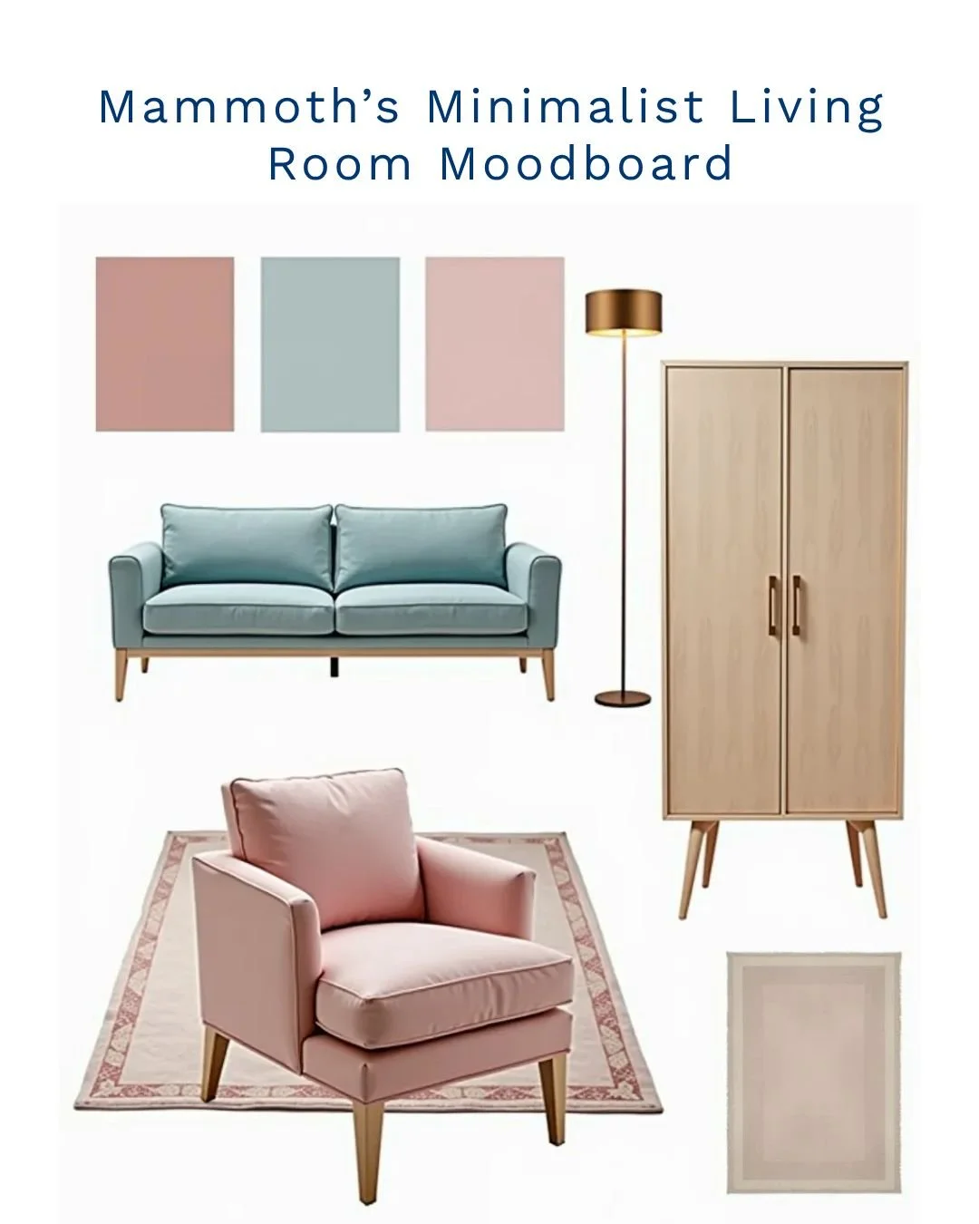 β¨ Mood Board Inspiration: Minimalist Living Room Elegance β¨
Dreaming of a calm, contemporary space? This minimalist living room design features soft hues of powder blue, beige, and blush pink perfect for UK homeowners planning a stylish renovation o