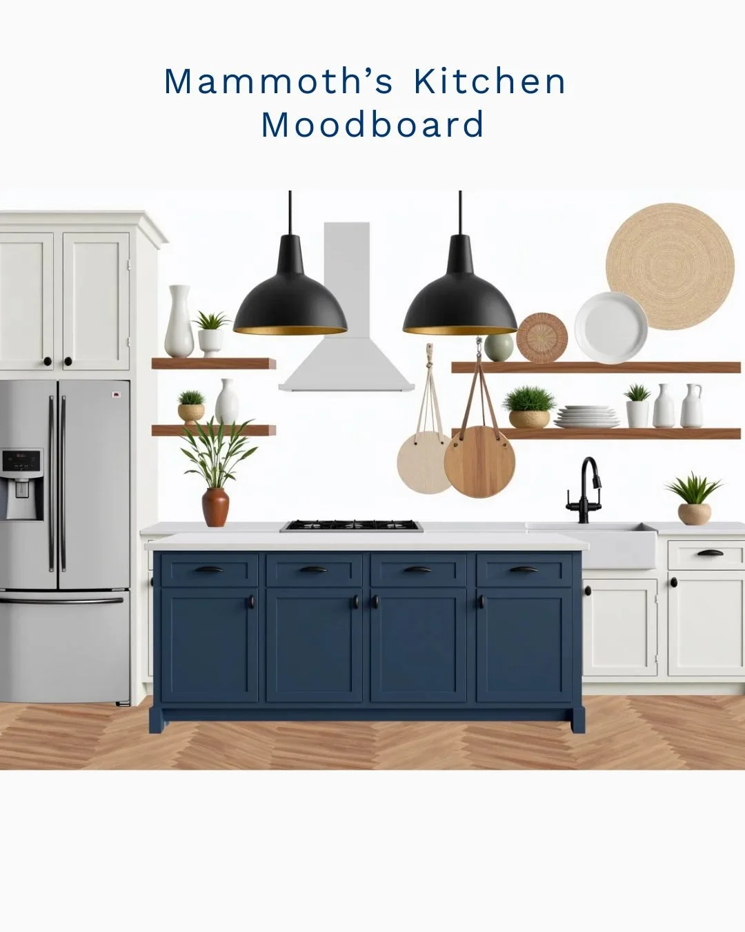 Dreaming of a Calm Coastal Kitchen?

Step into a seaside-inspired kitchen where navy blue meets crisp white for true coastal bliss. Our latest mood board brings together peaceful hues, soft textures, and all the essentials a sleek stove, classic frid