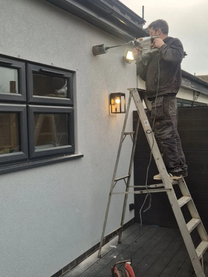 Closing this one up with a beautiful raised deck, anthracite composite deck boards, a mini pergola, external lighting and some built in planters for a nice finishing touch. 

✅️Fully Dssigned and Surveyed 
✅️Deck structure installed 
✅️Structure prep