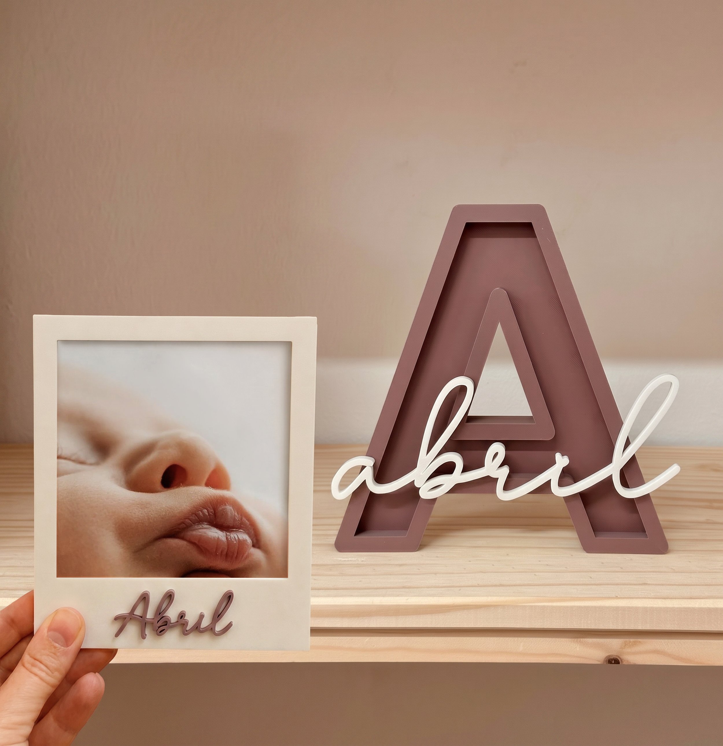 Letras personalizadas + Frame imán