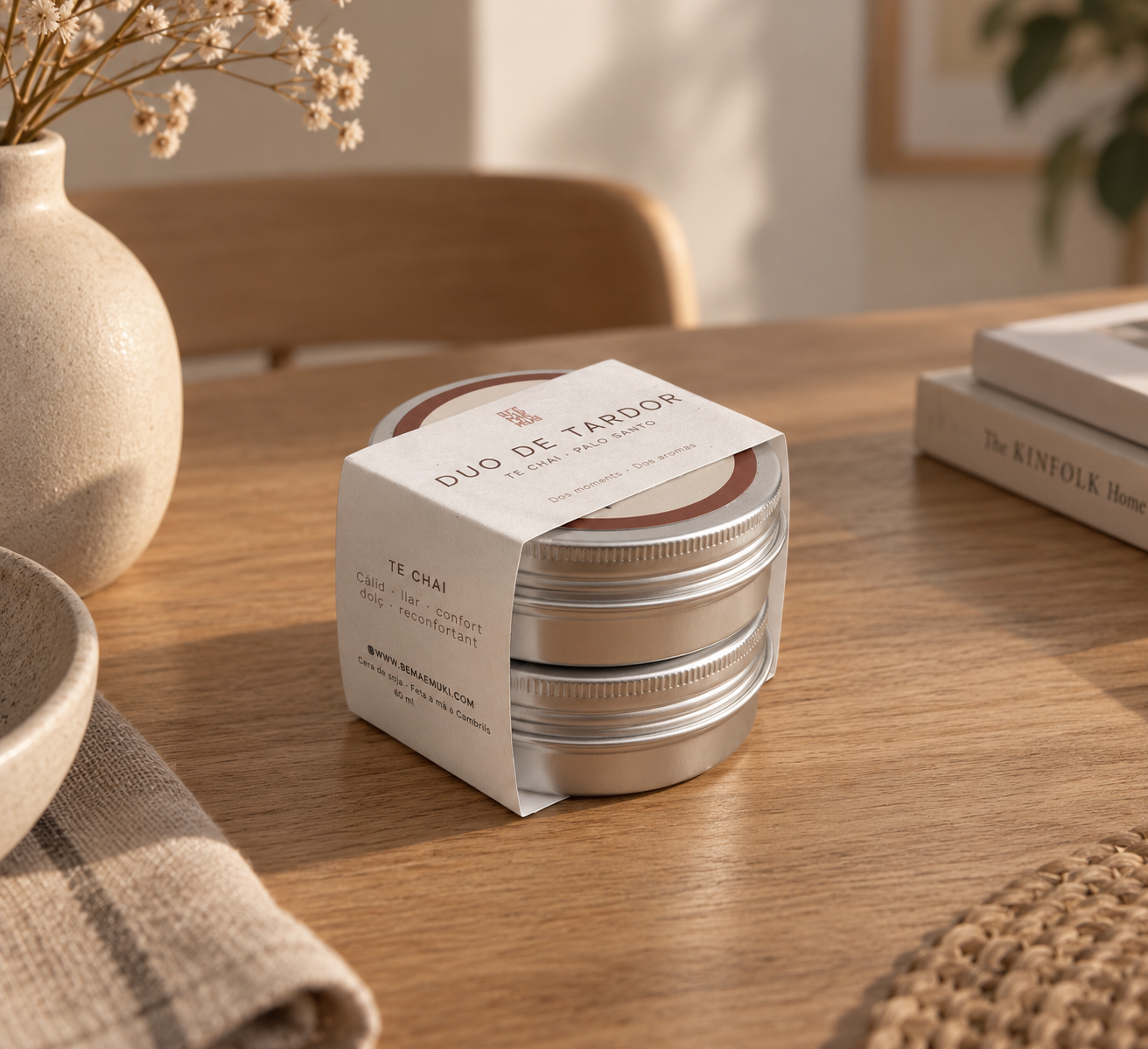 Duo de Otoño | pack 2 velas aromáticas de otoño